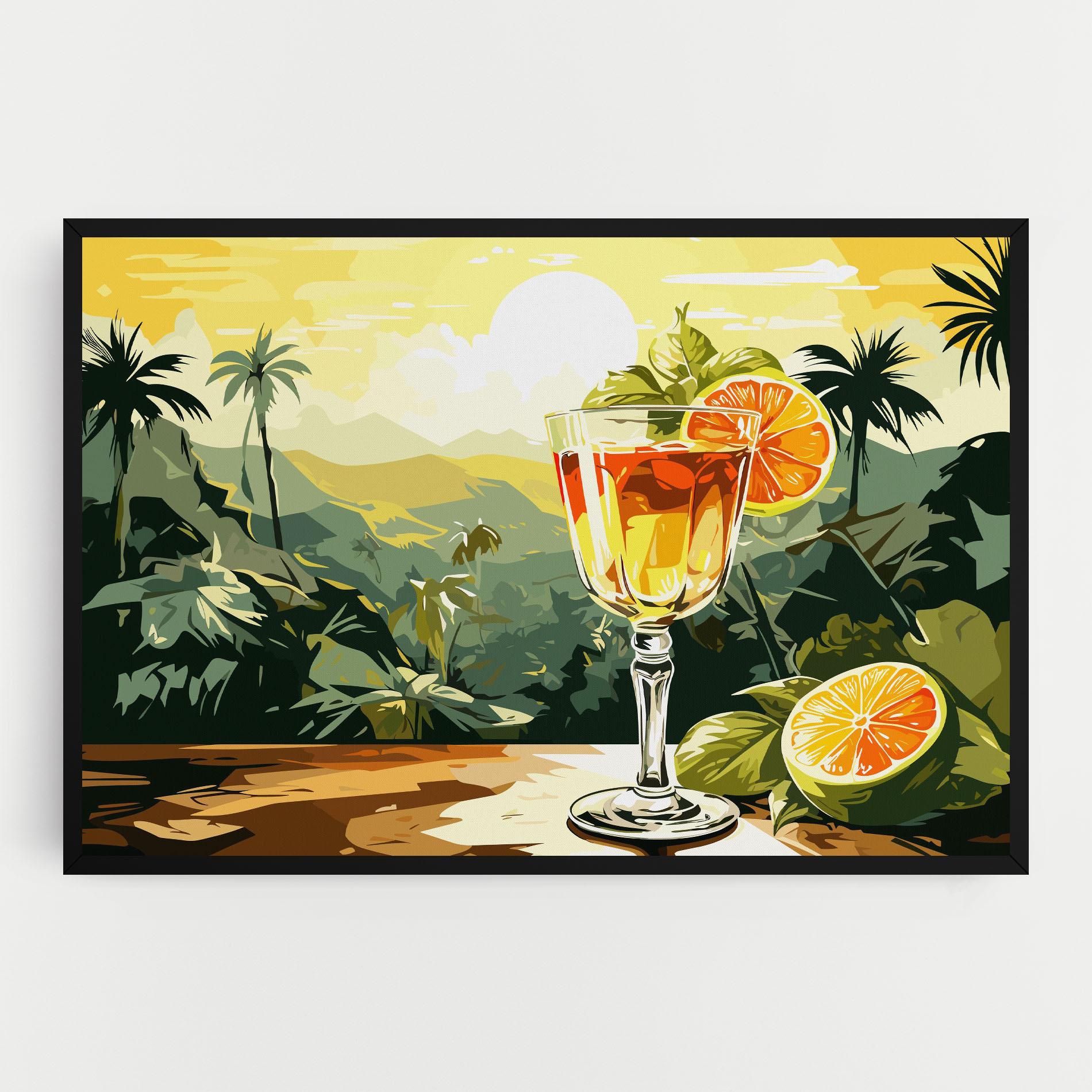 Vászonkép Orange Drink mockup 0
