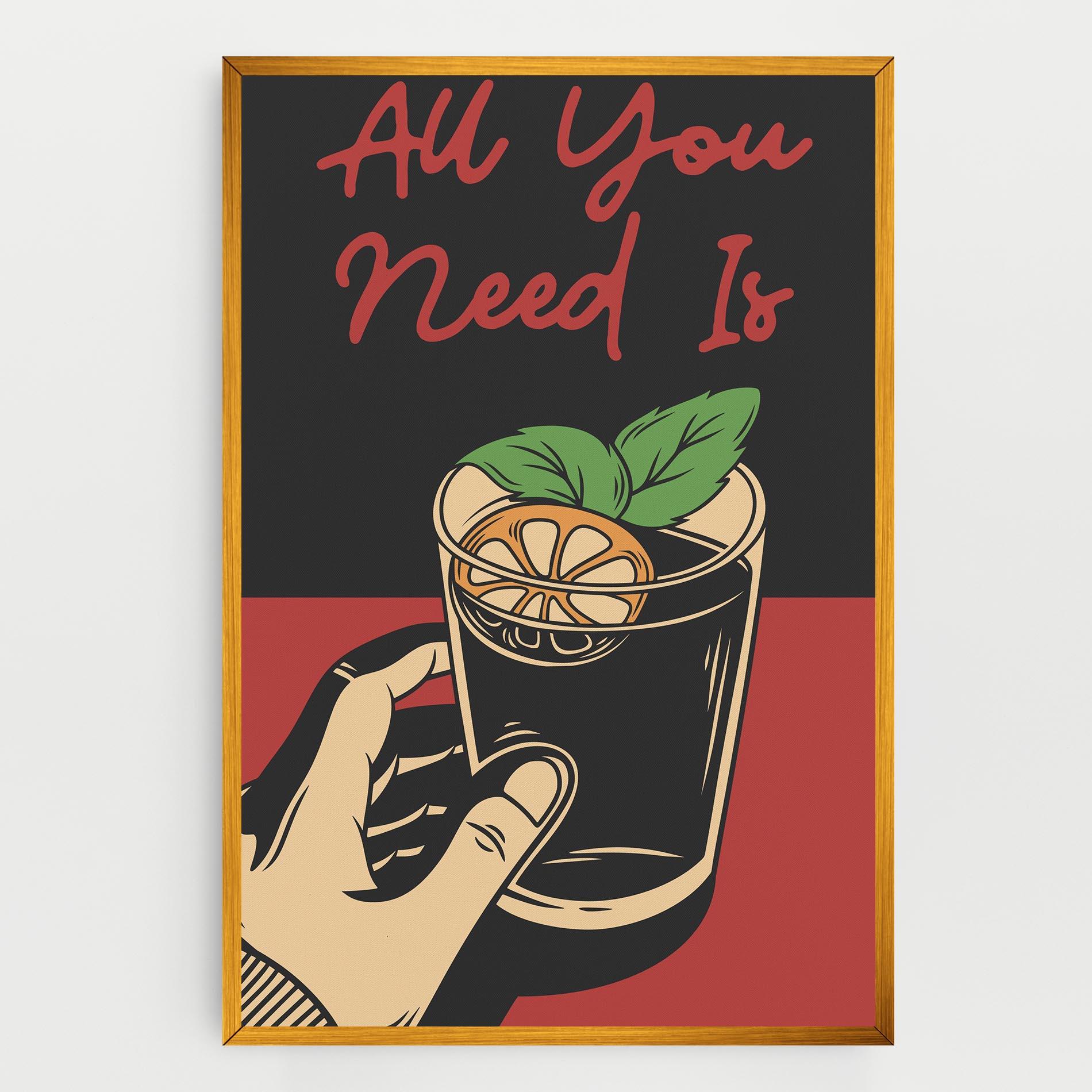 Vászonkép All U Need mockup 0