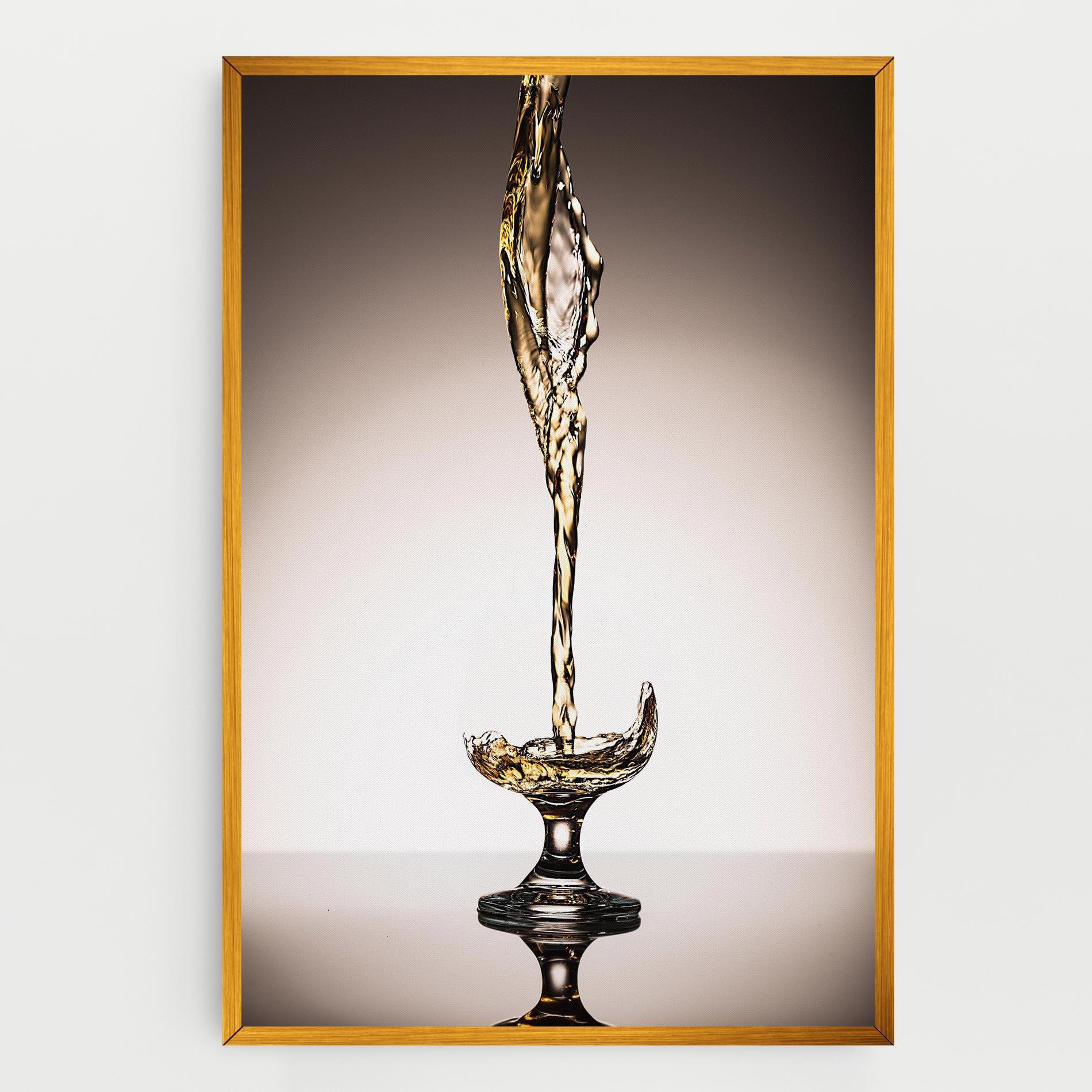 Vászonkép White Wine Splash mockup 0