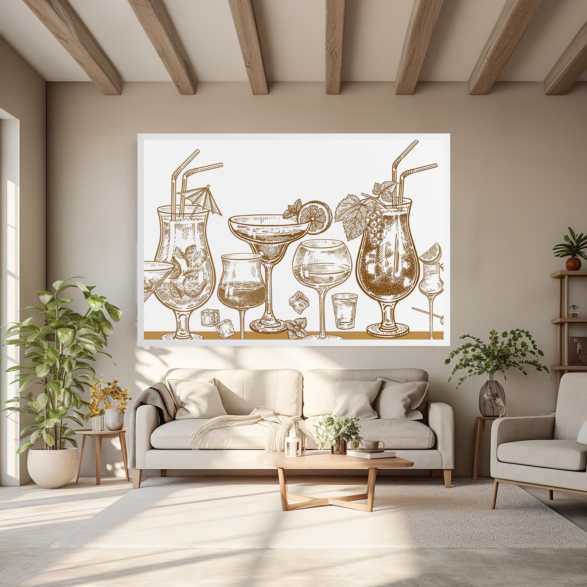 Brown Line Drinks mockup 6