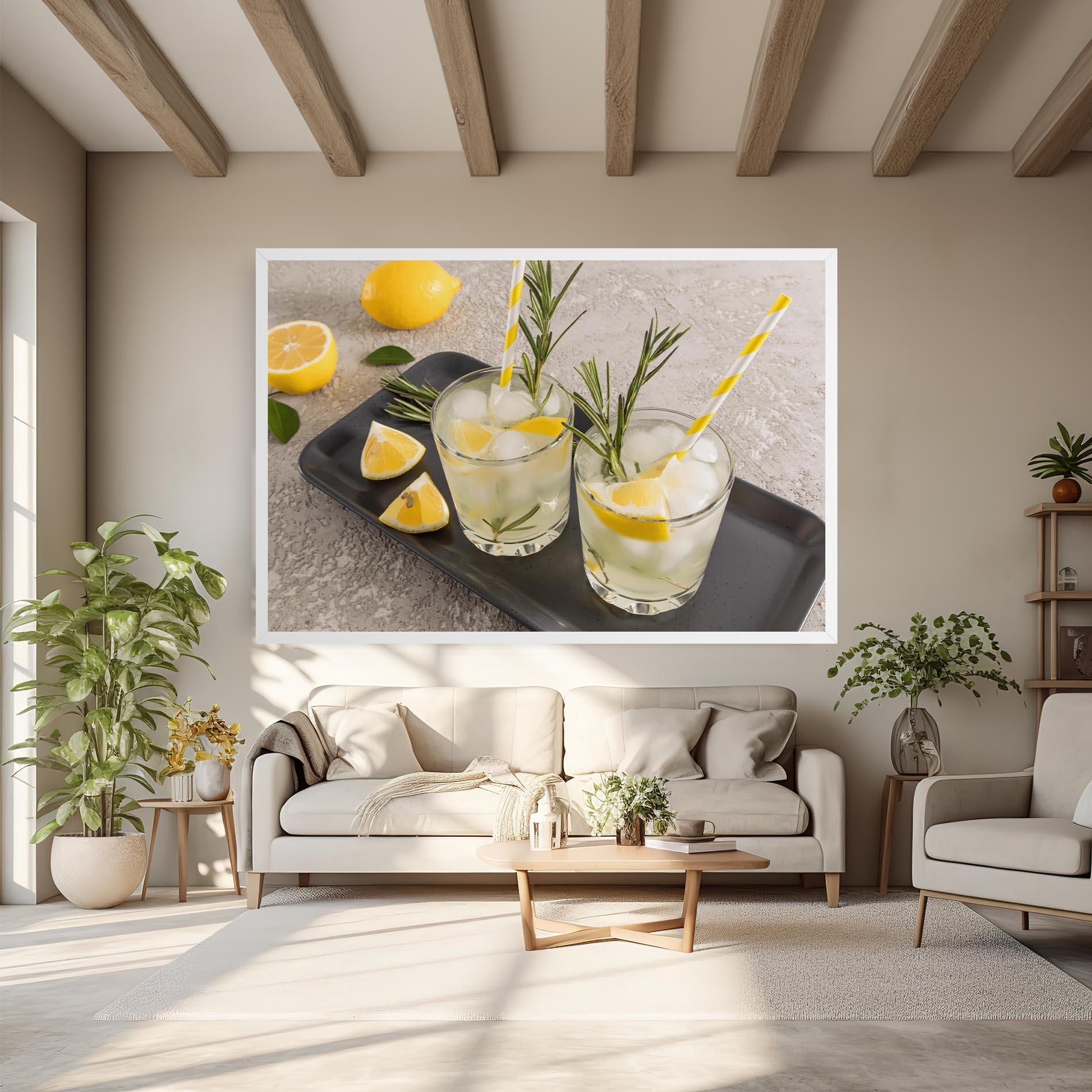 Vászonkép Fruit Vitamin Water mockup 6