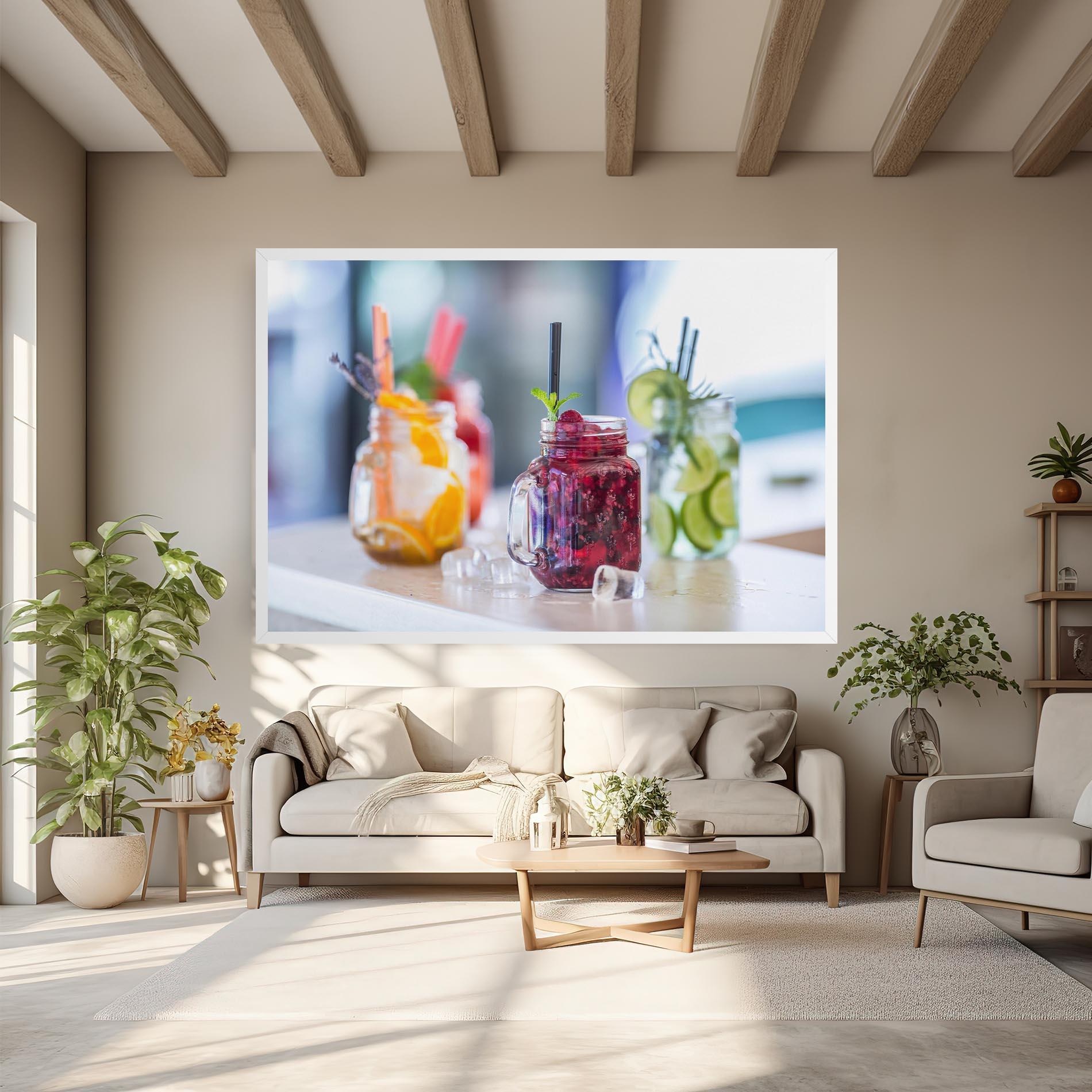 Vászonkép Orange Lime Lemonades mockup 6