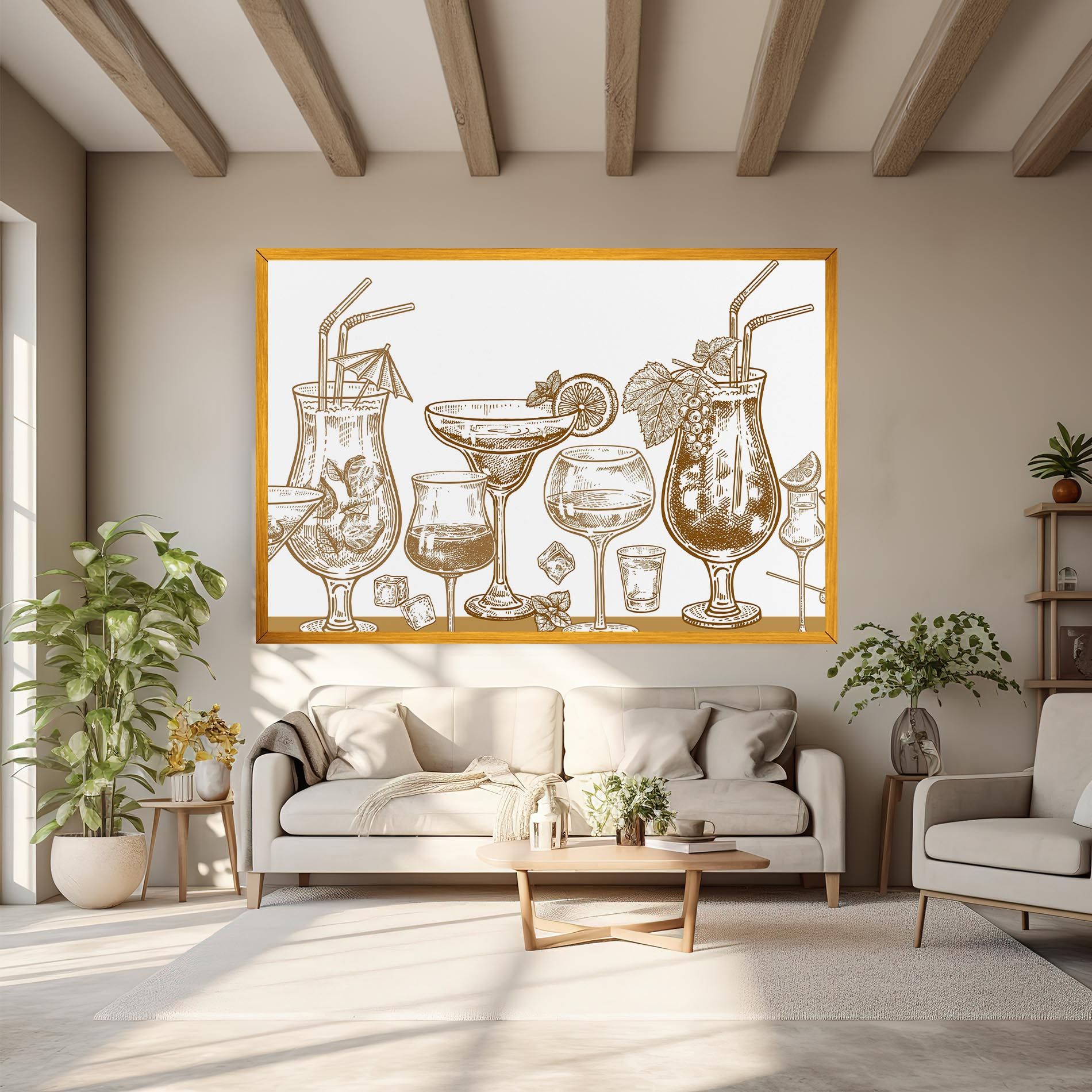 Brown Line Drinks mockup 6