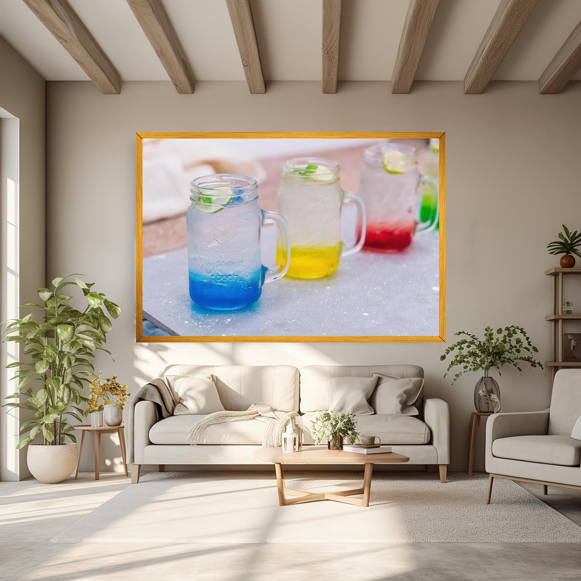 Vászonkép Colorful Italian Soda mockup 6