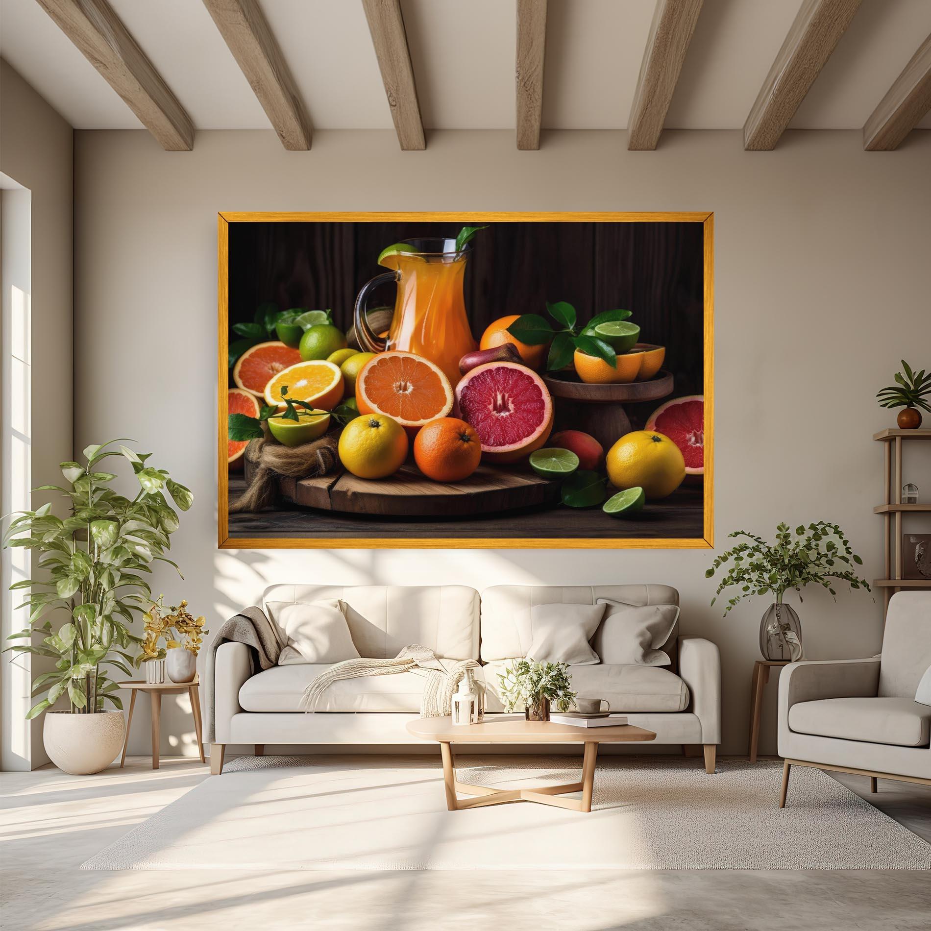 Vászonkép Glass Of Orange Juice mockup 6