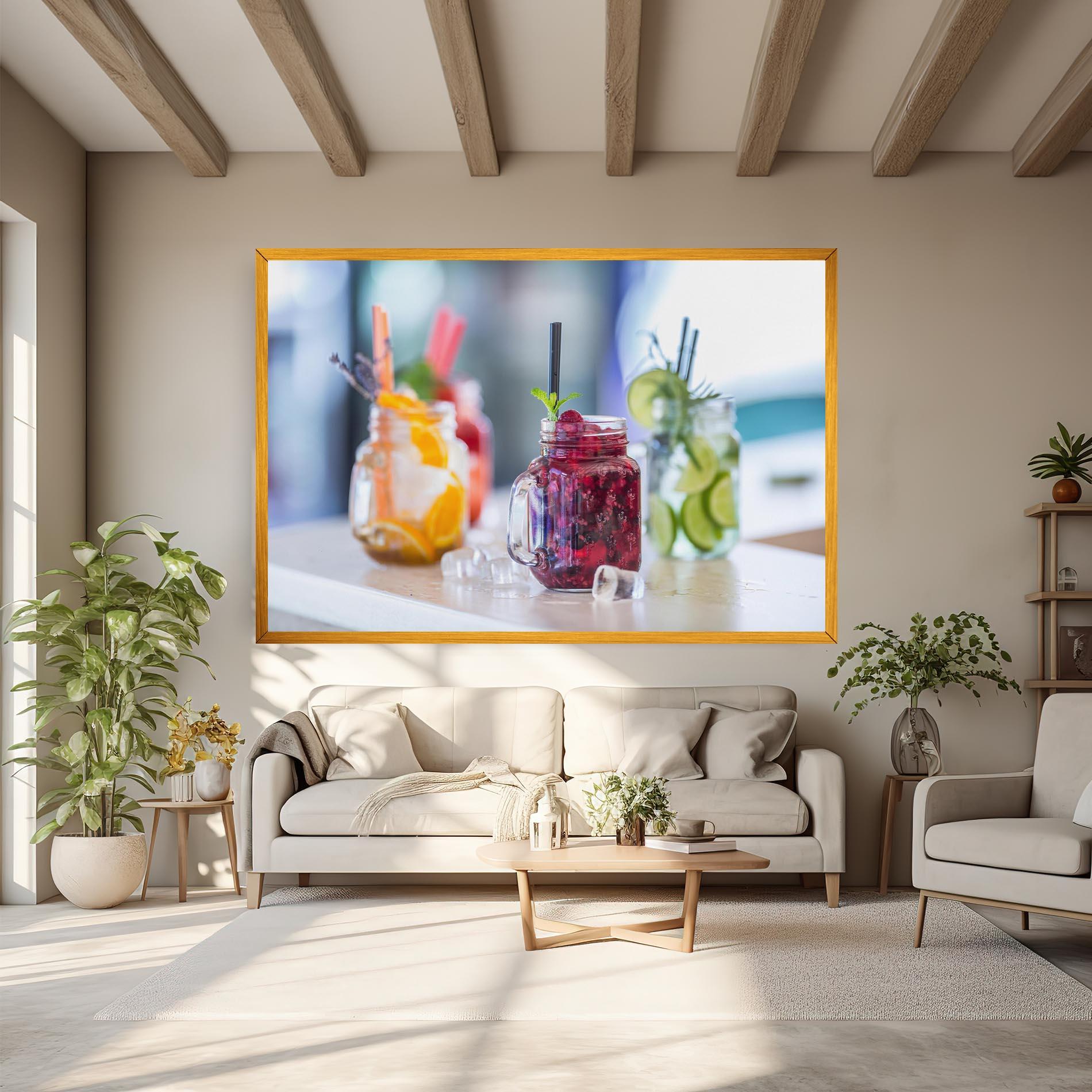 Vászonkép Orange Lime Lemonades mockup 6