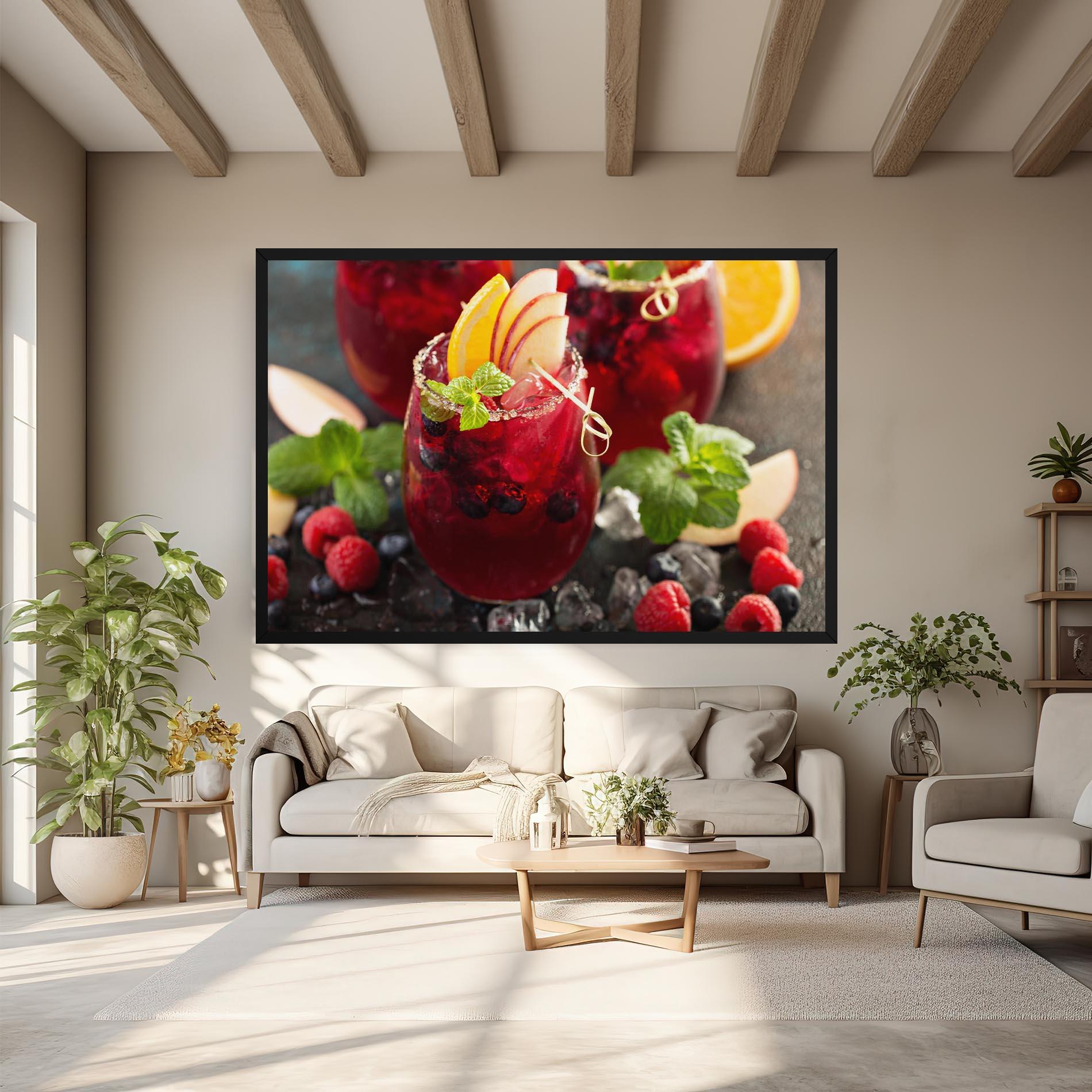 Vászonkép Berry Drink mockup 6