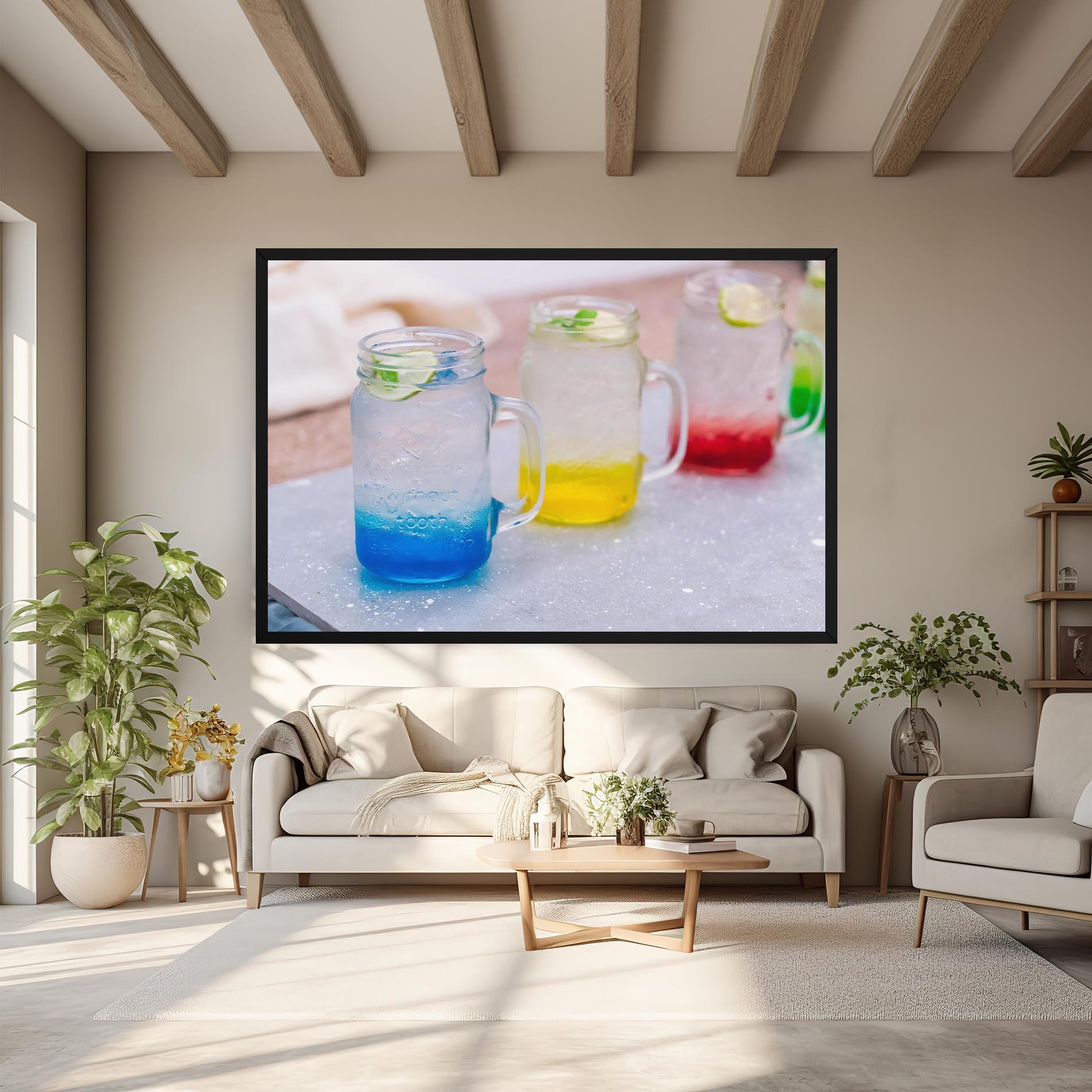 Vászonkép Colorful Italian Soda mockup 6