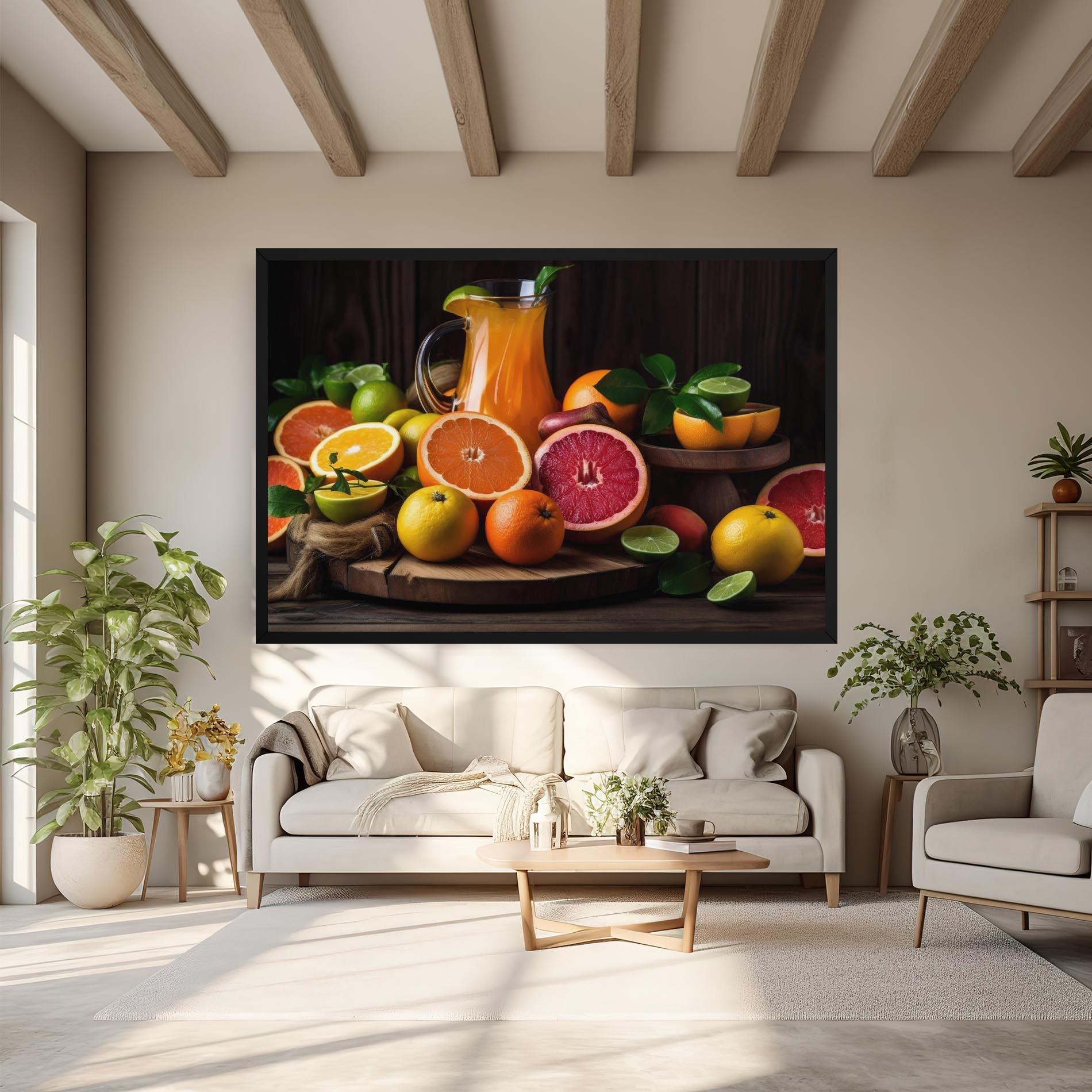 Vászonkép Glass Of Orange Juice mockup 6