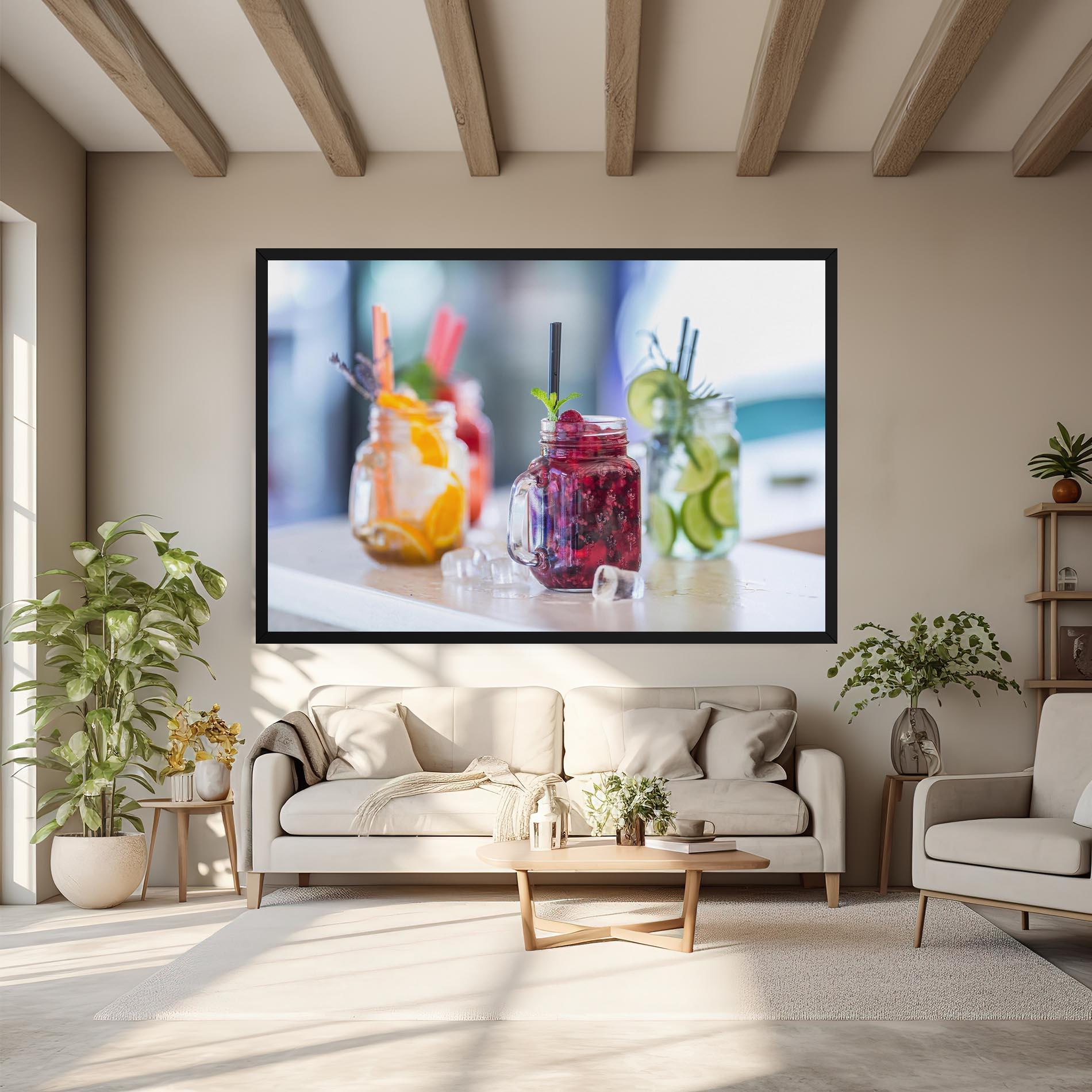 Vászonkép Orange Lime Lemonades mockup 6