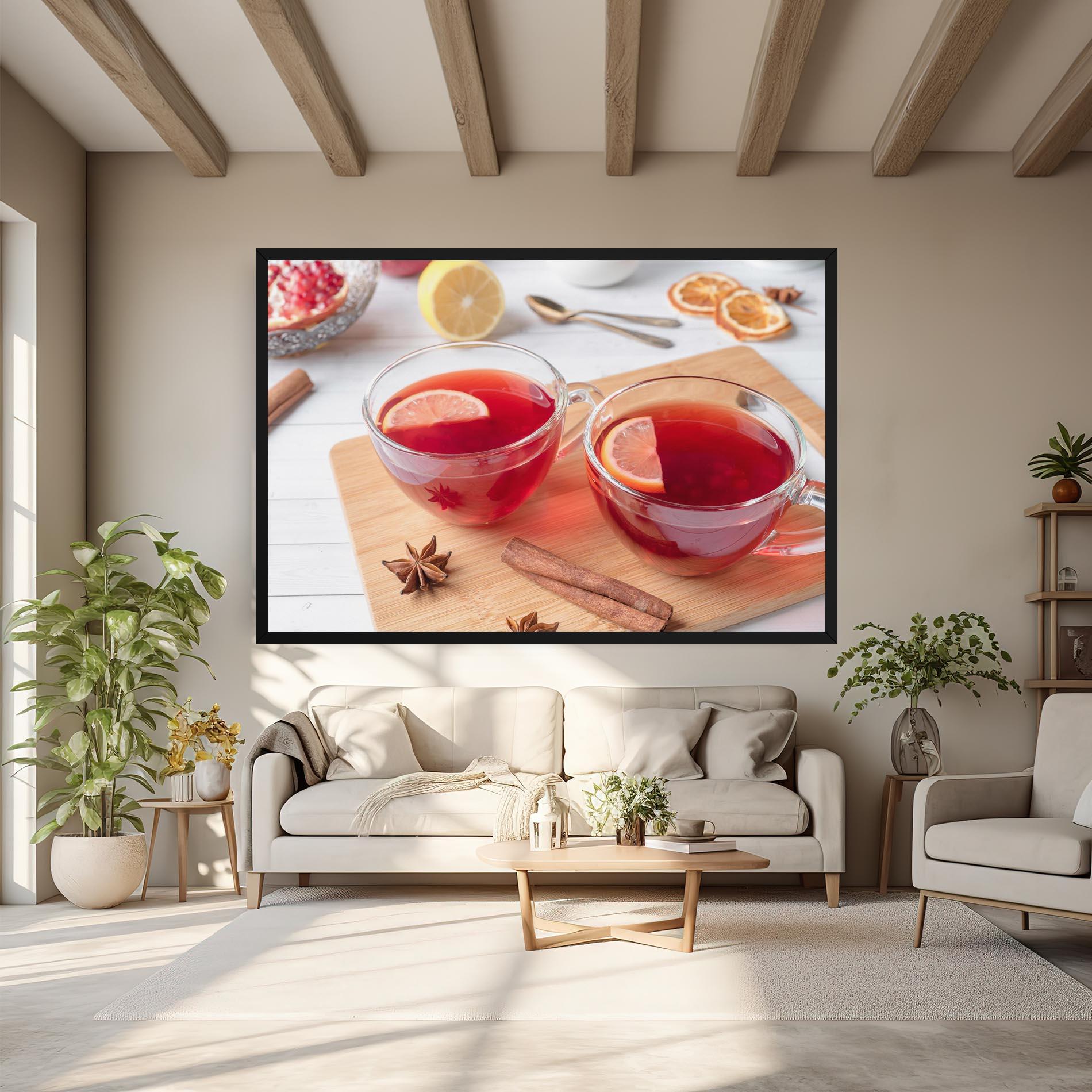 Vászonkép Pomegranate Lemon mockup 6