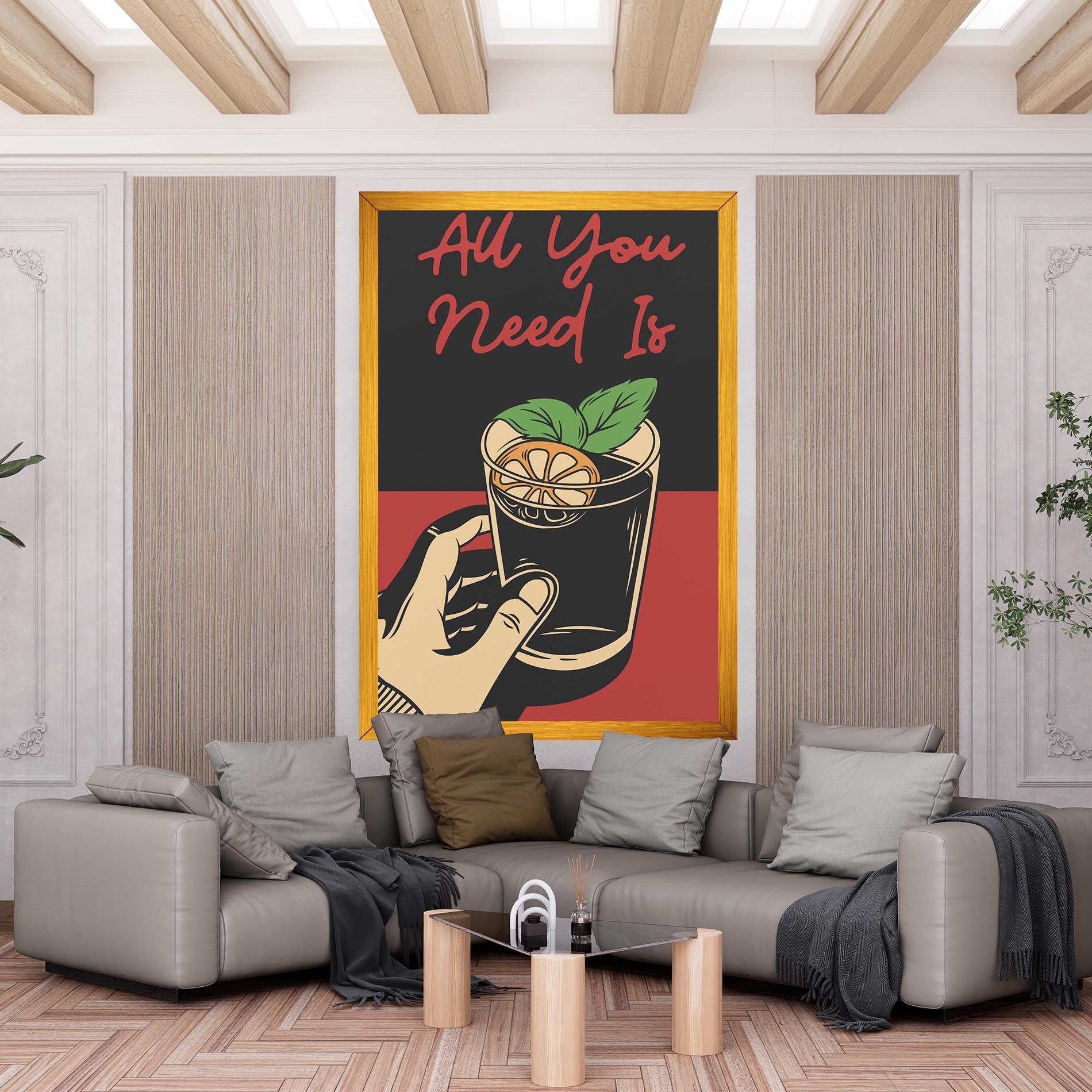 Vászonkép All U Need mockup 6