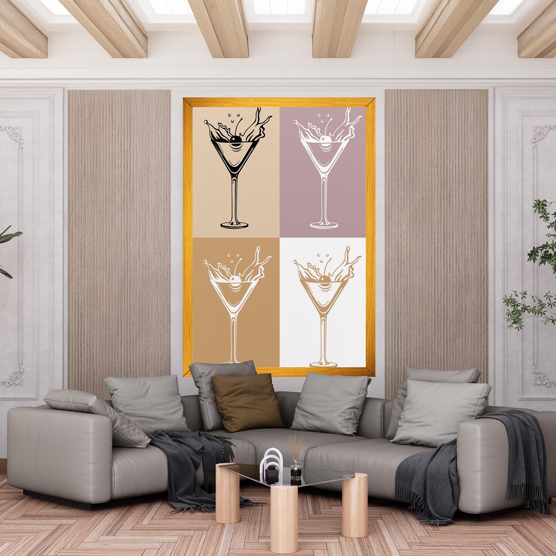 Vászonkép Drinks Mix mockup 6