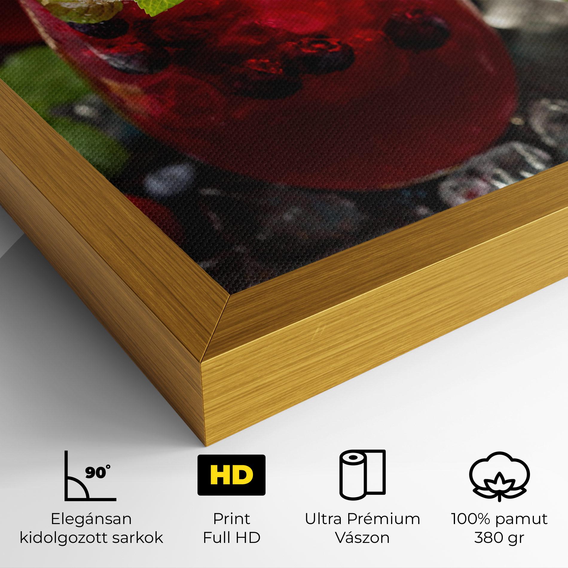 Vászonkép Berry Drink mockup 4