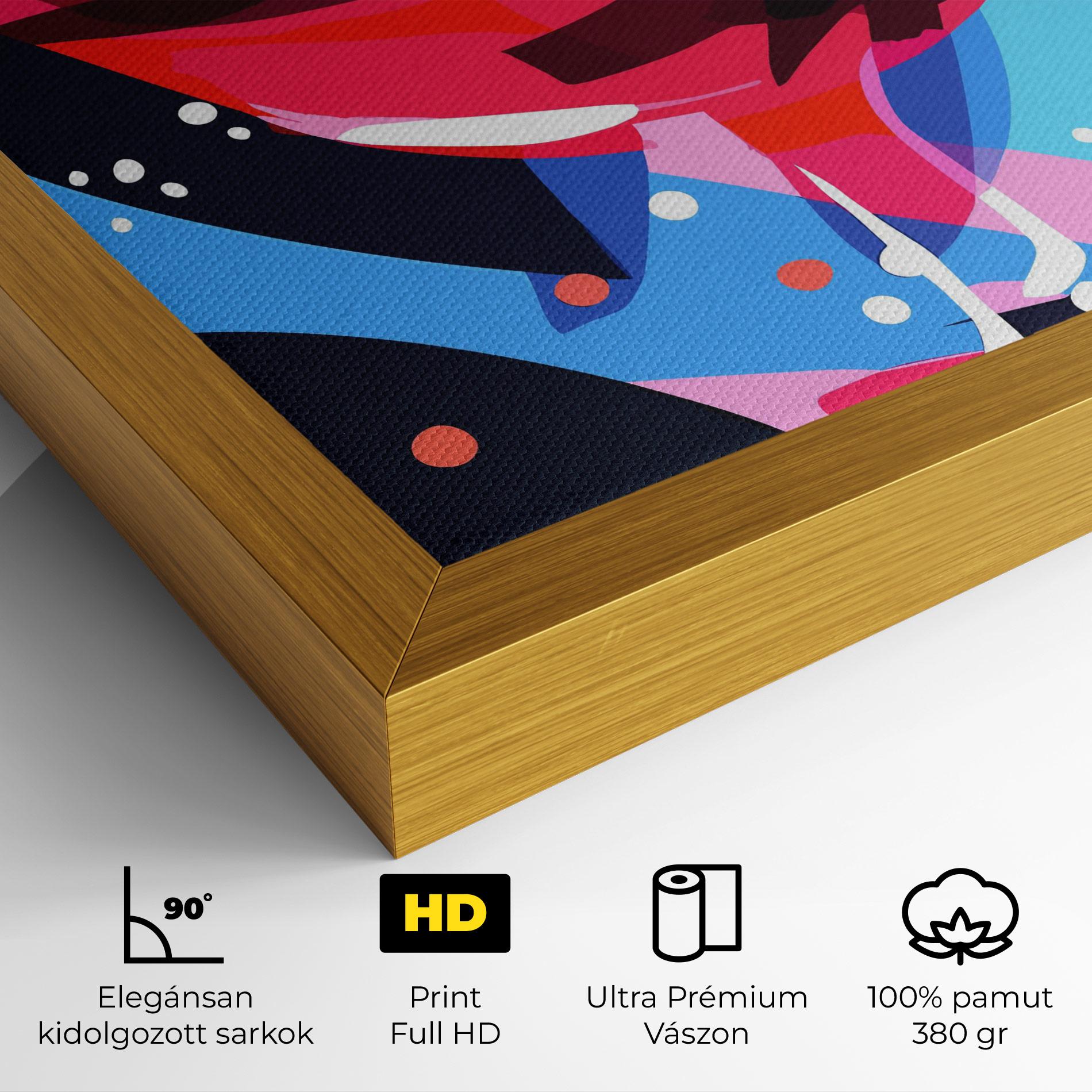 Vászonkép Red Cocktail Art mockup 4