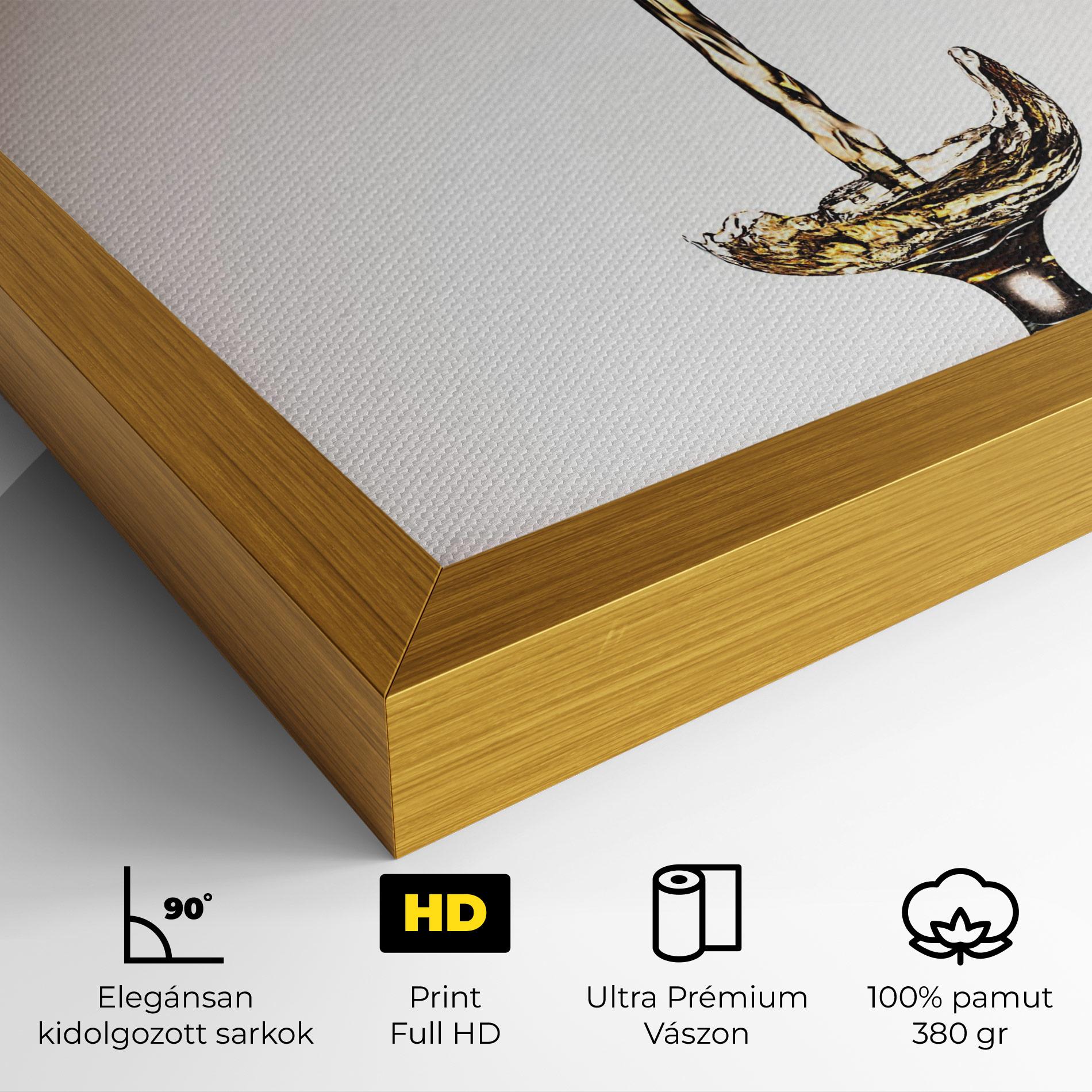 Vászonkép White Wine Splash mockup 4