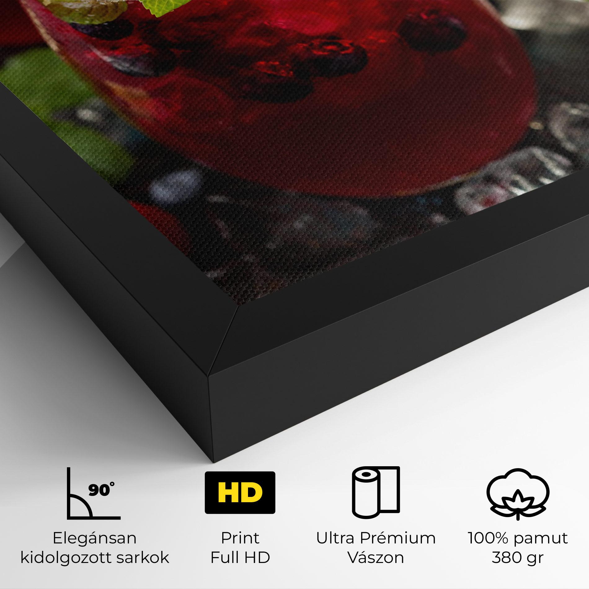 Vászonkép Berry Drink mockup 4