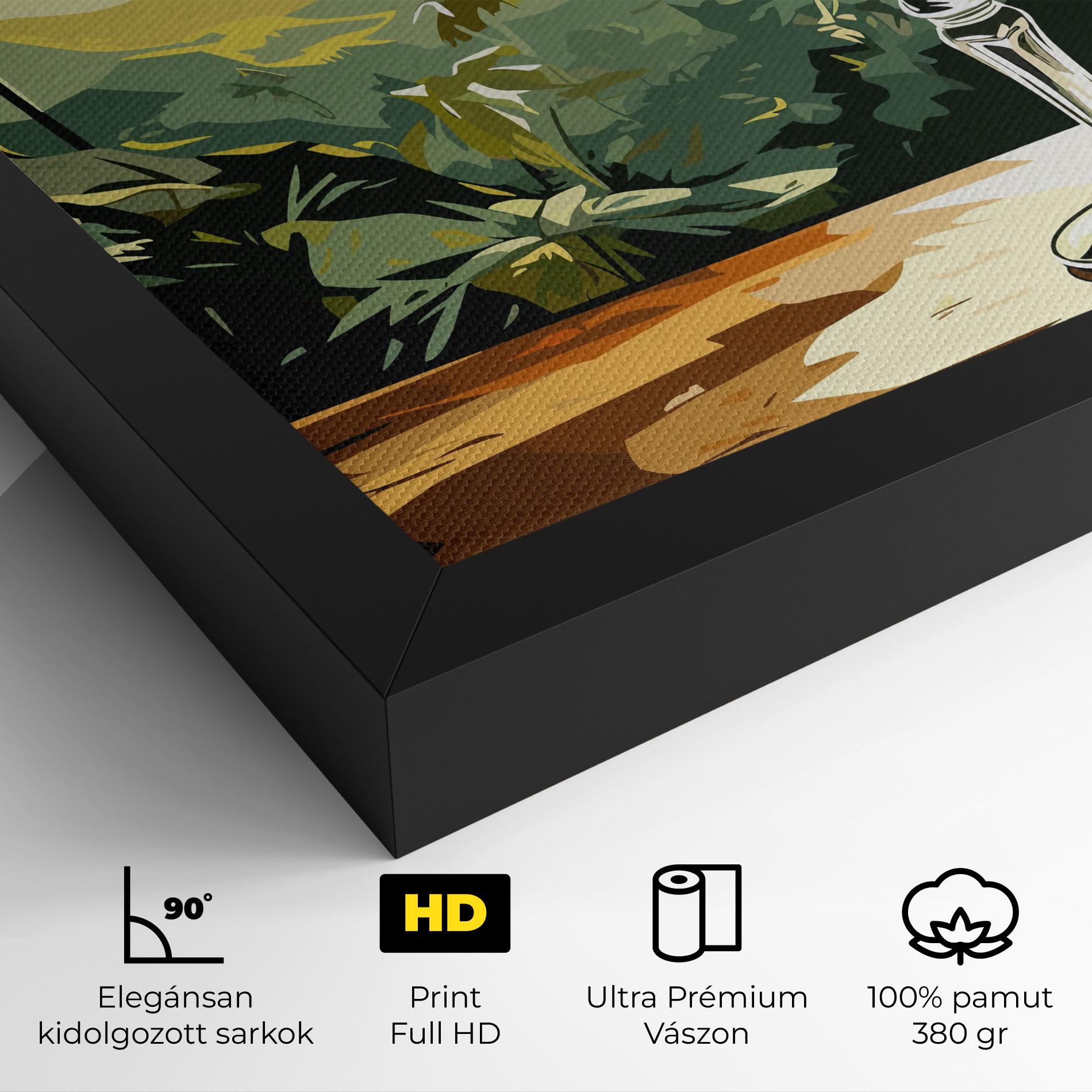 Vászonkép Orange Drink mockup 4