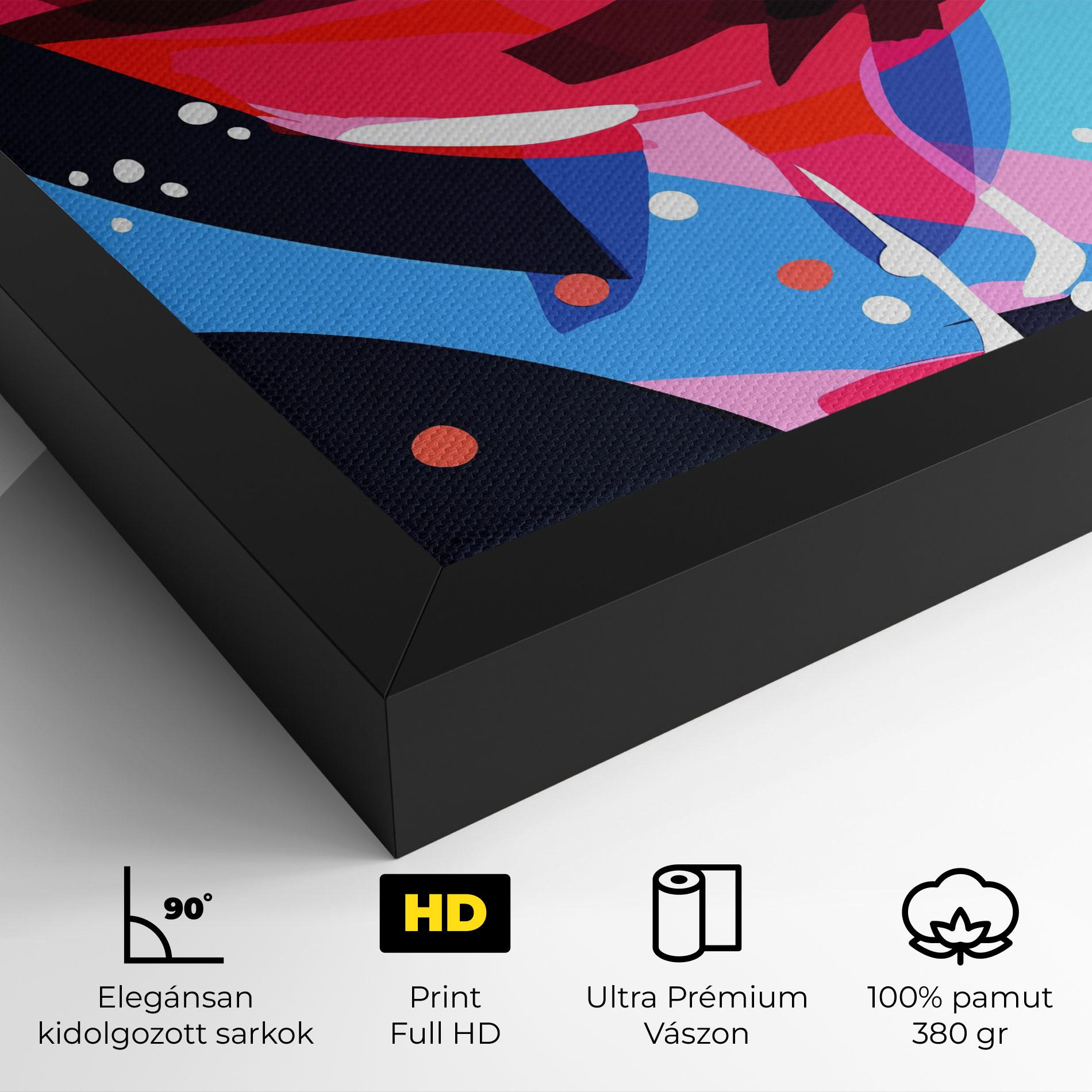 Vászonkép Red Cocktail Art mockup 4