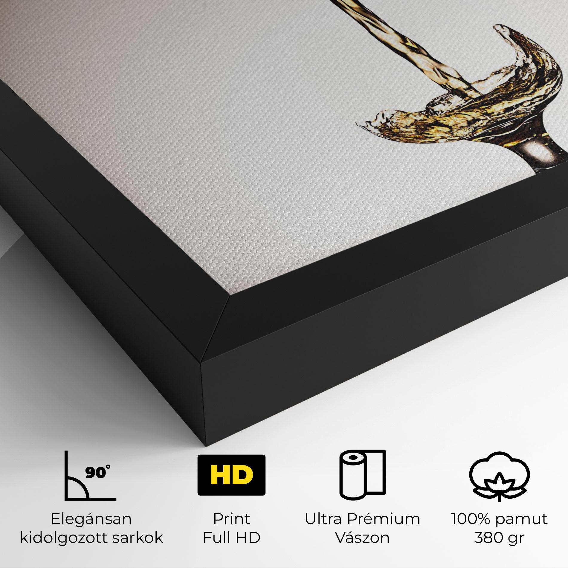 Vászonkép White Wine Splash mockup 4