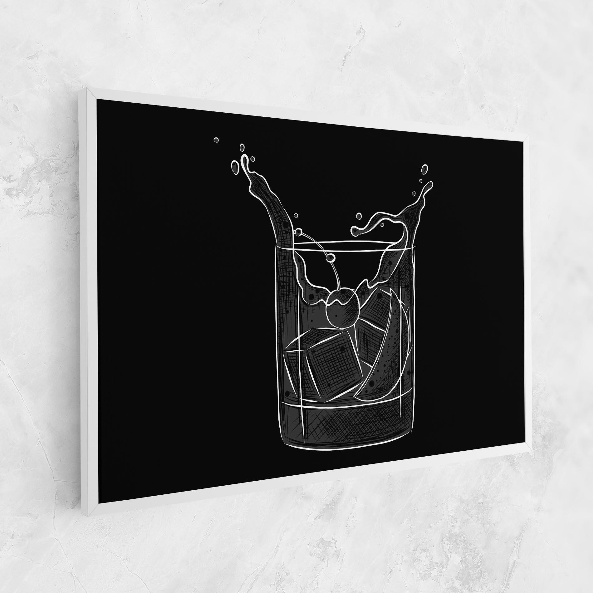 Vászonkép Lime Drink mockup 1