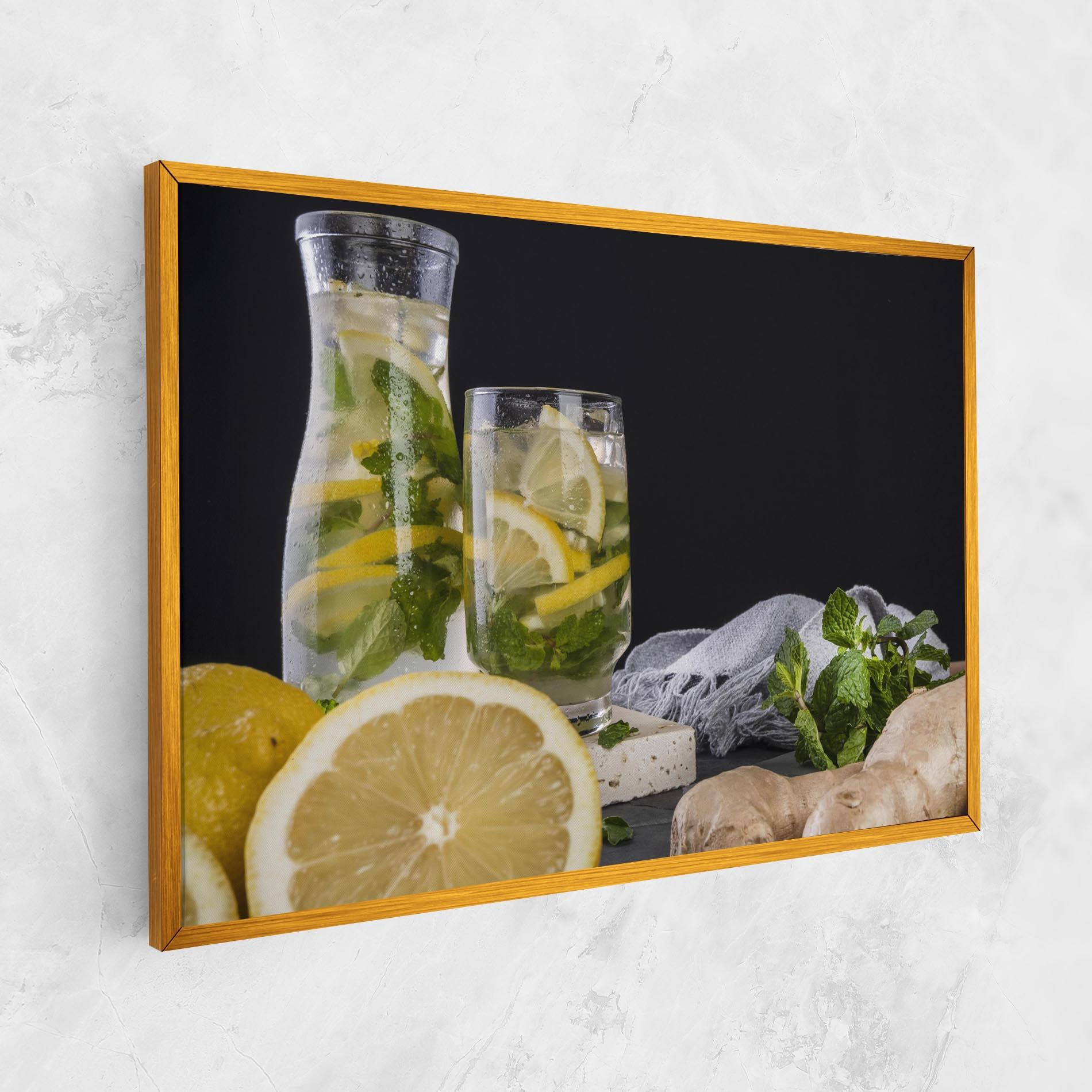 Vászonkép Ginger Lemonade mockup 1