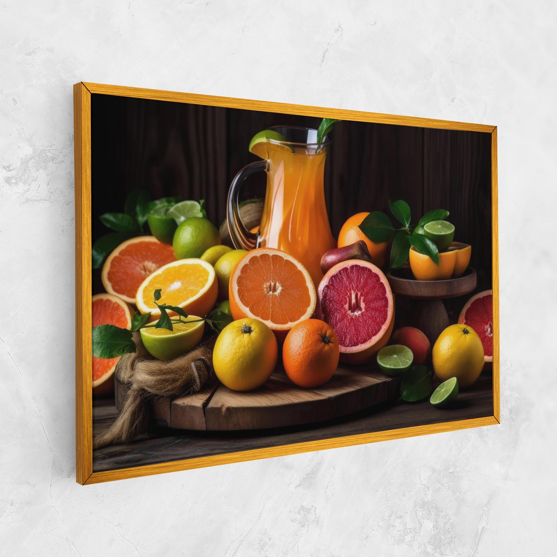 Vászonkép Glass Of Orange Juice mockup 1