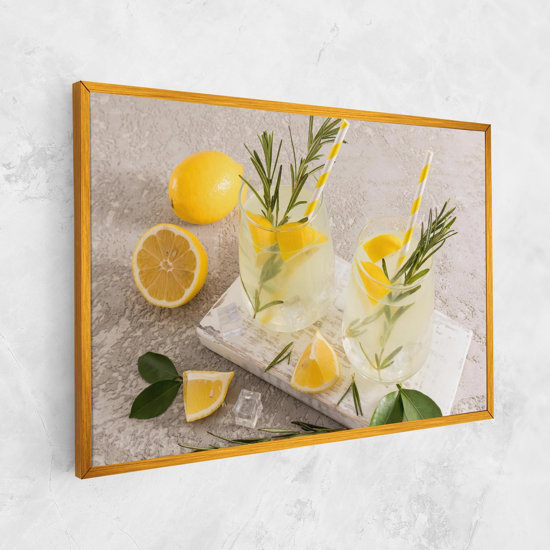 Vászonkép Homemade Rosemary Drink mockup 1