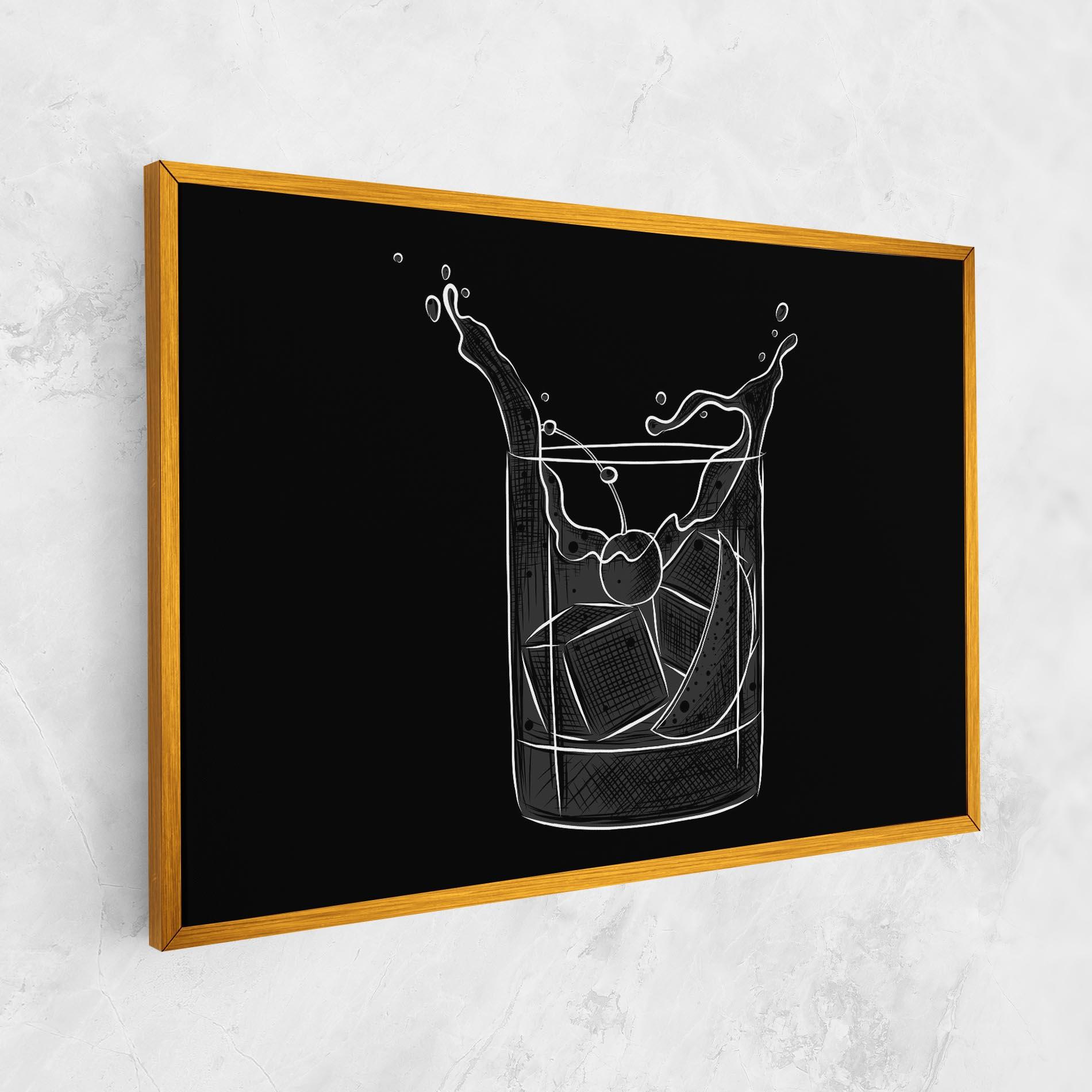 Vászonkép Lime Drink mockup 1