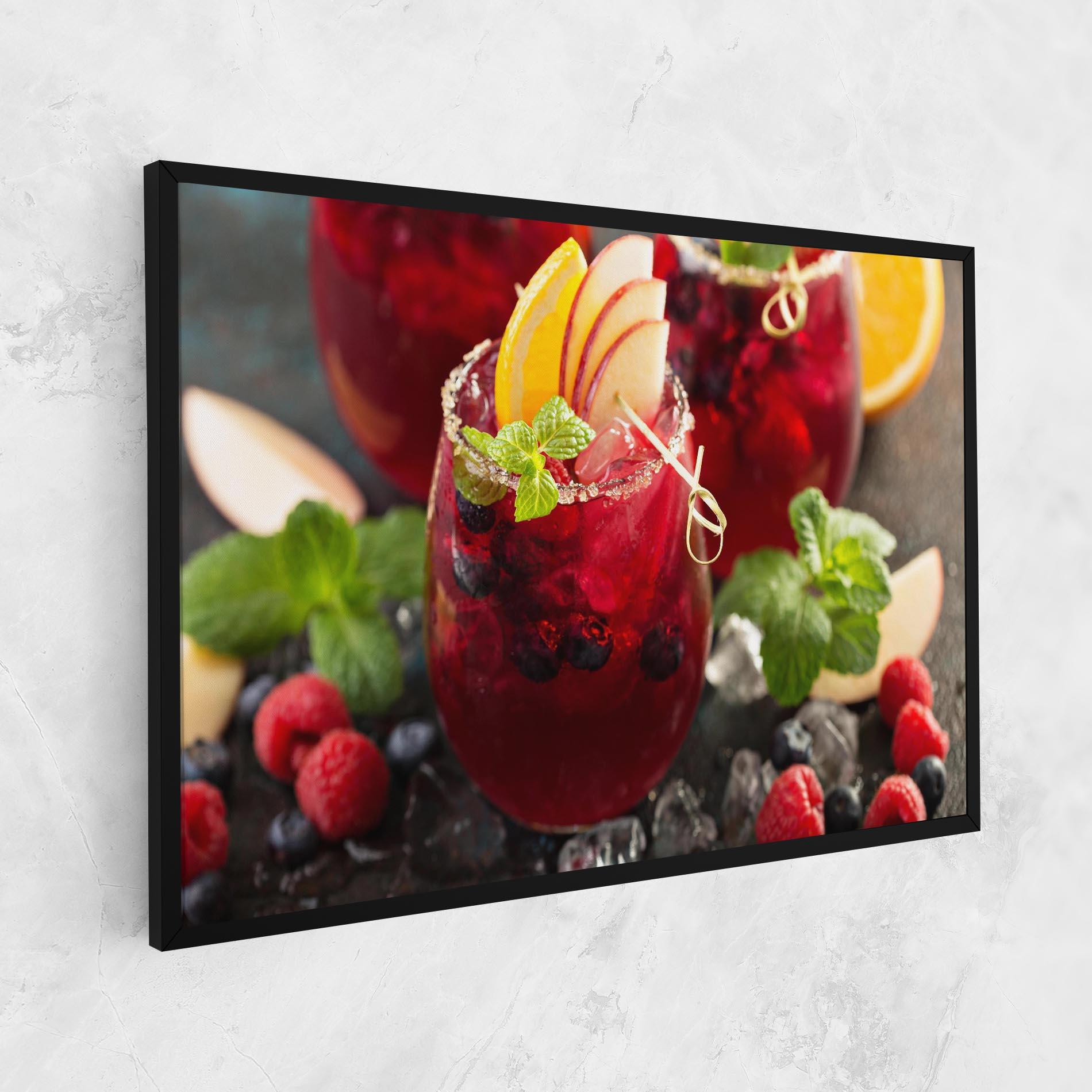Vászonkép Berry Drink mockup 1