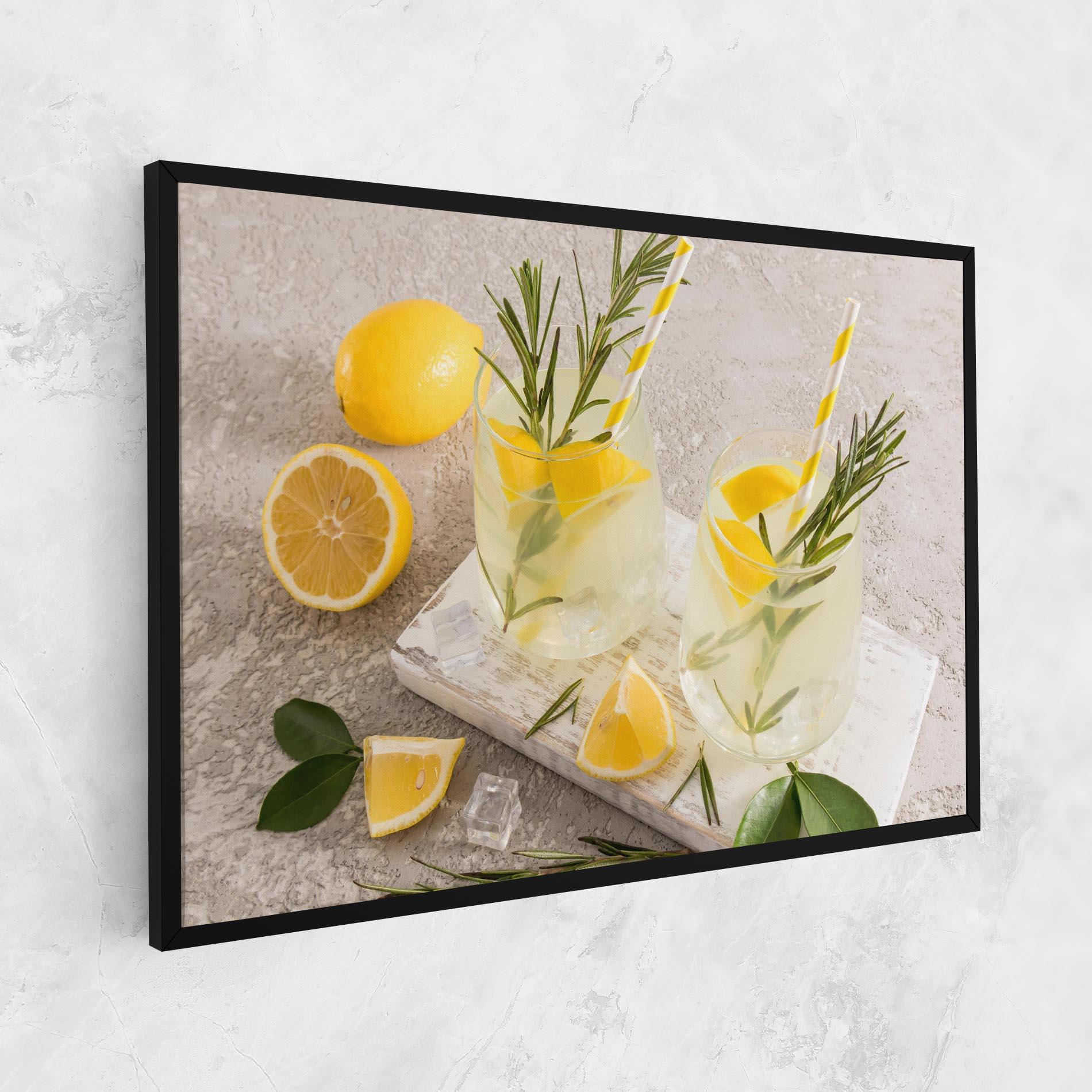 Vászonkép Homemade Rosemary Drink mockup 1