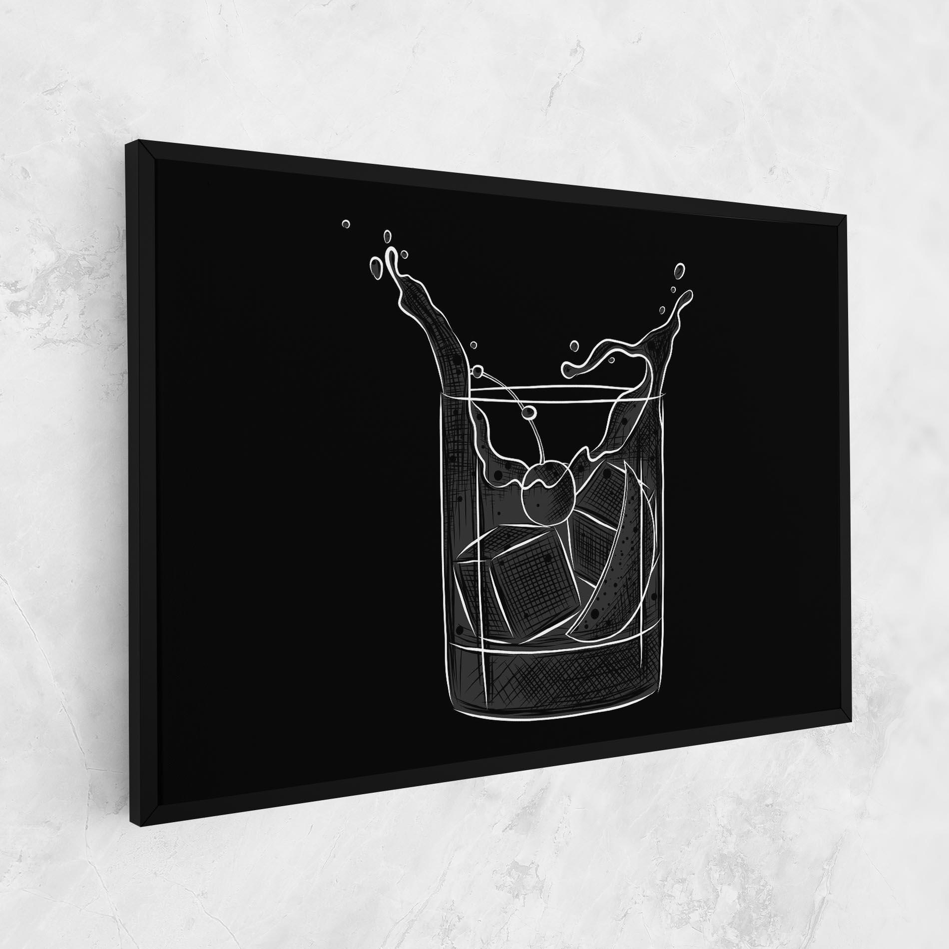 Vászonkép Lime Drink mockup 1