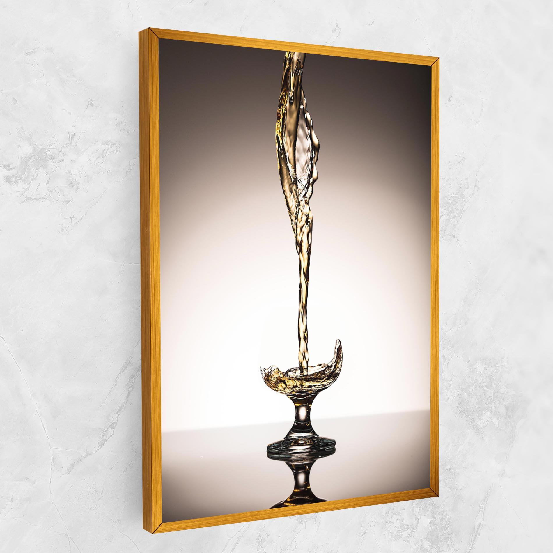 Vászonkép White Wine Splash mockup 1