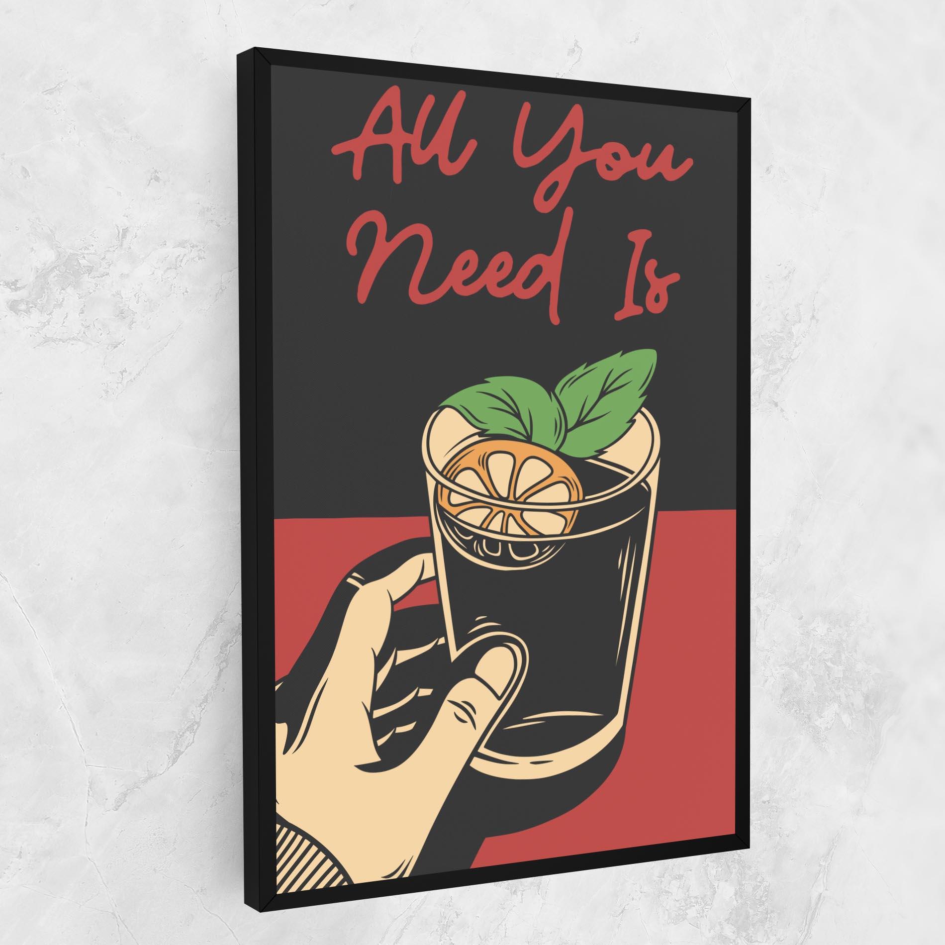 Vászonkép All U Need mockup 1