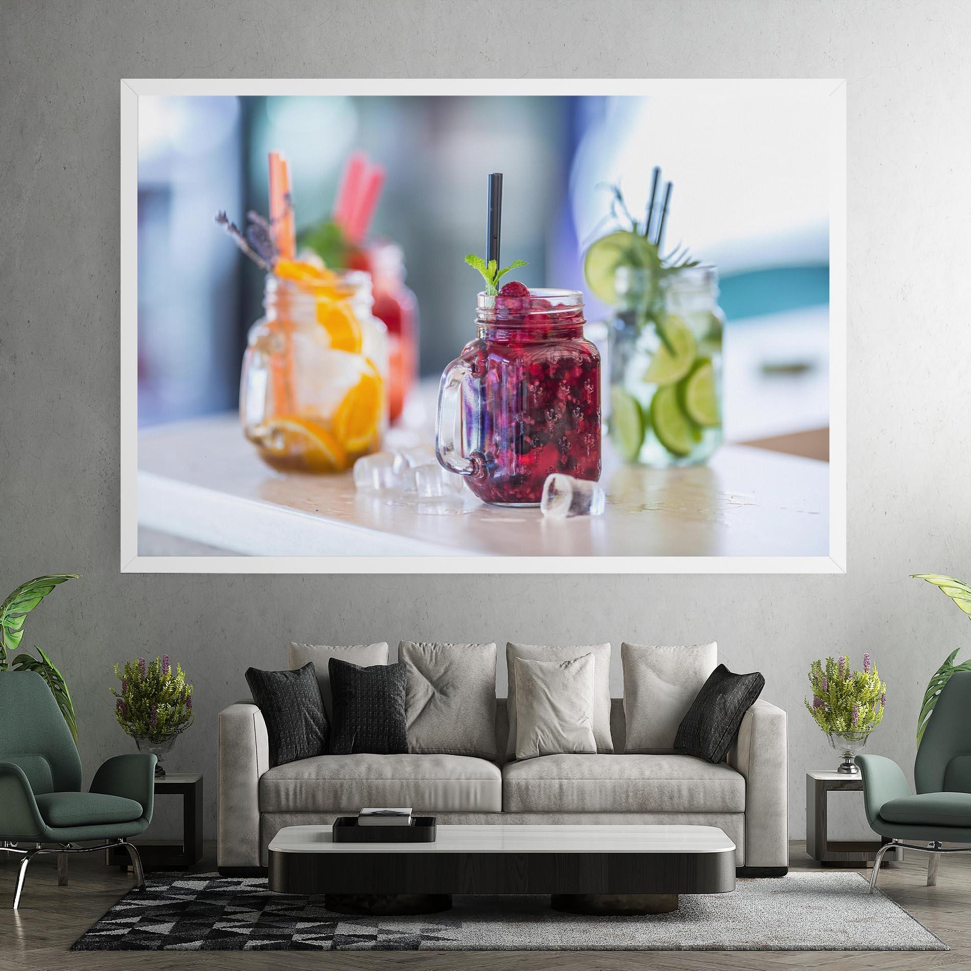 Vászonkép Orange Lime Lemonades mockup 7