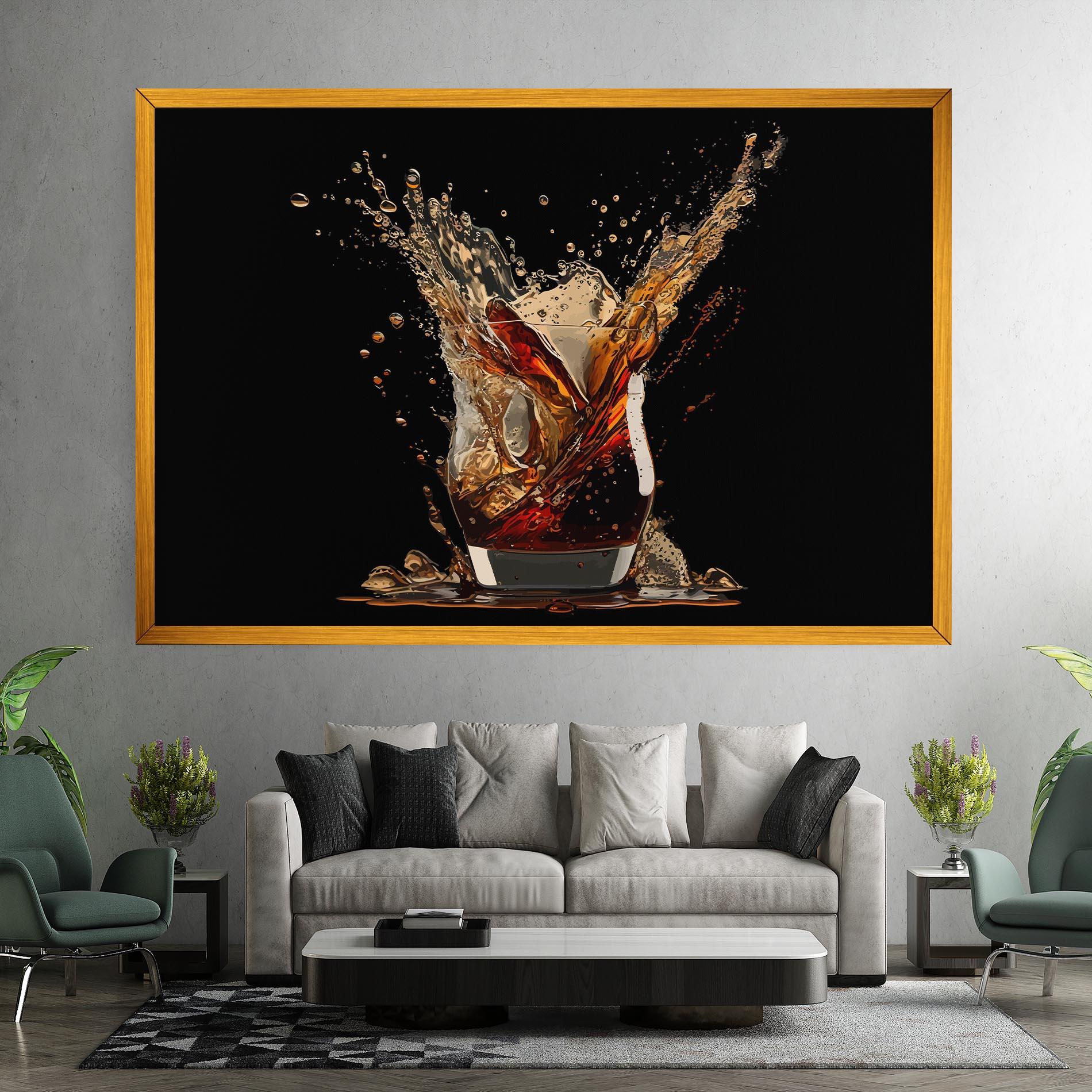 Vászonkép Cola Splash mockup 7