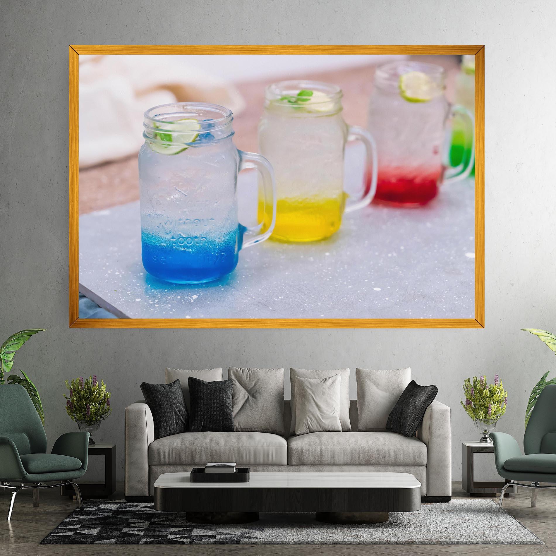 Vászonkép Colorful Italian Soda mockup 7