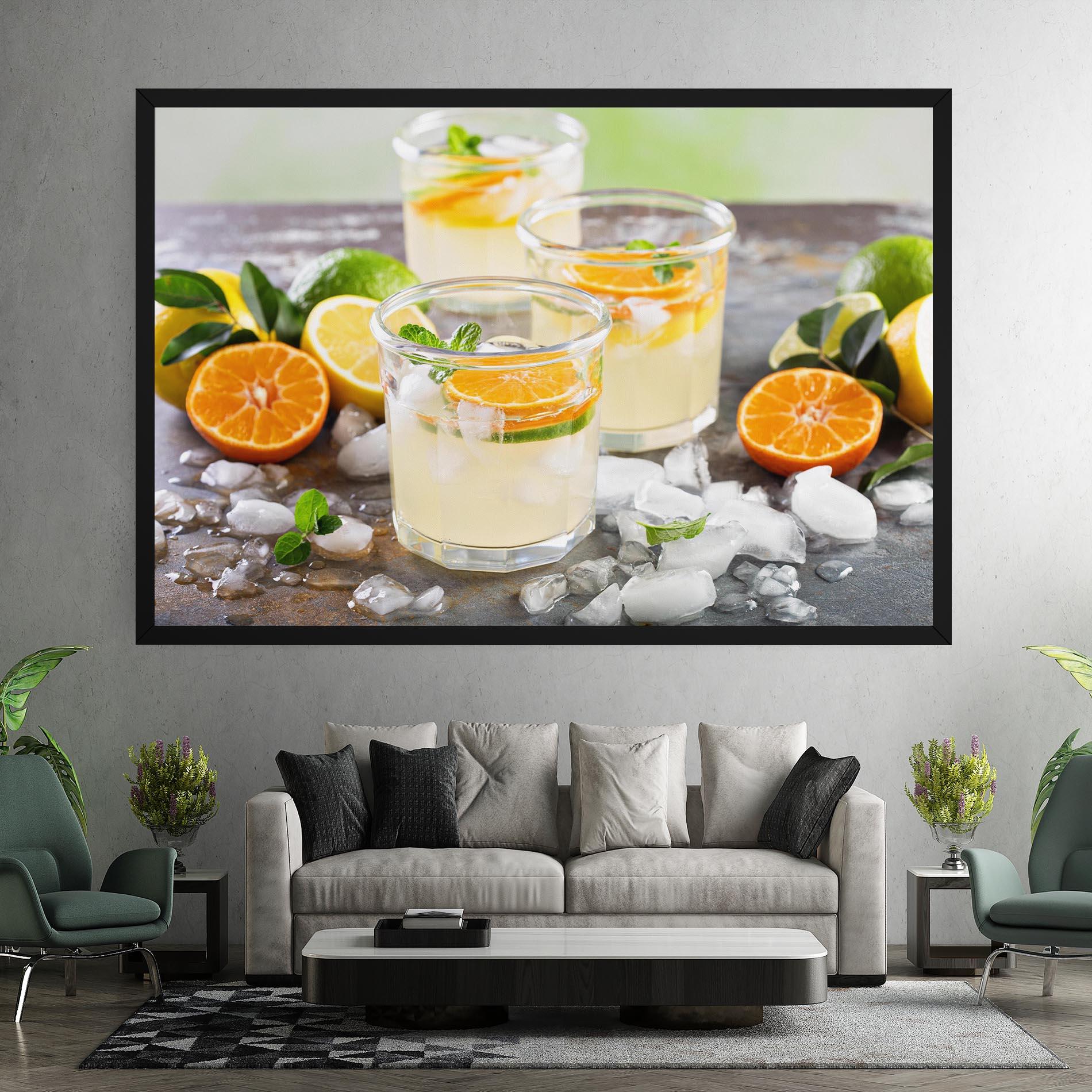 Vászonkép Citrus Fruit Lemonade mockup 7