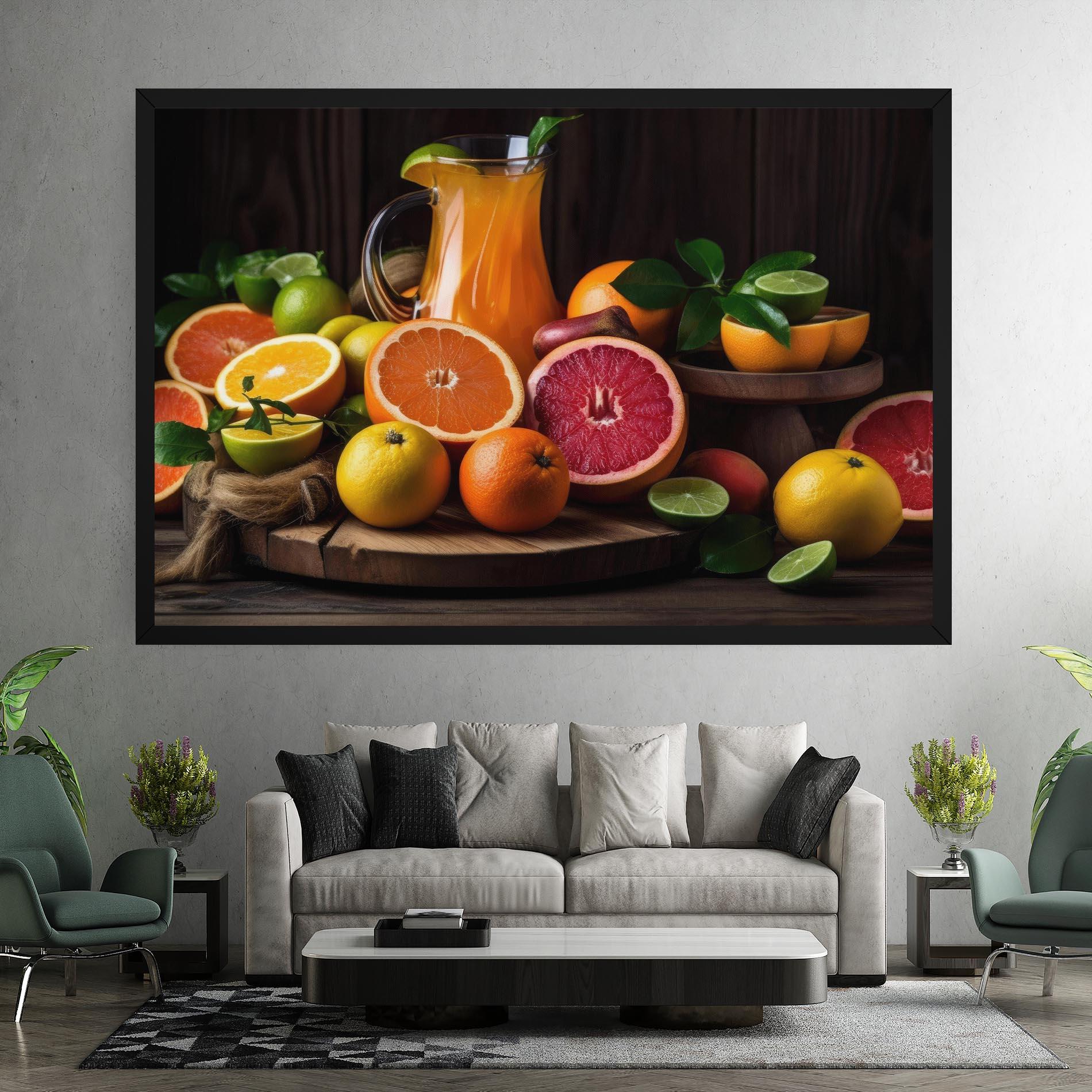 Vászonkép Glass Of Orange Juice mockup 7