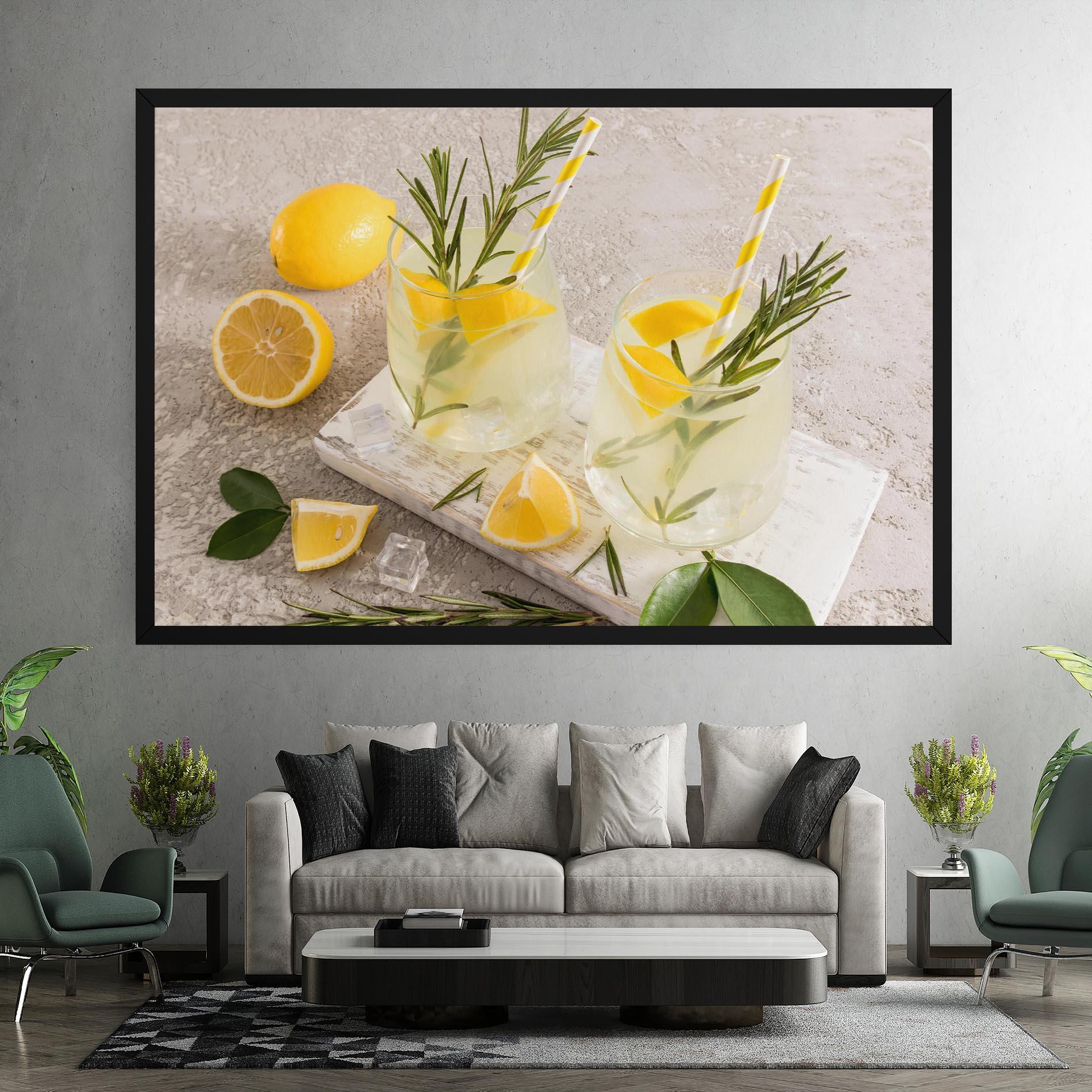 Vászonkép Homemade Rosemary Drink mockup 7