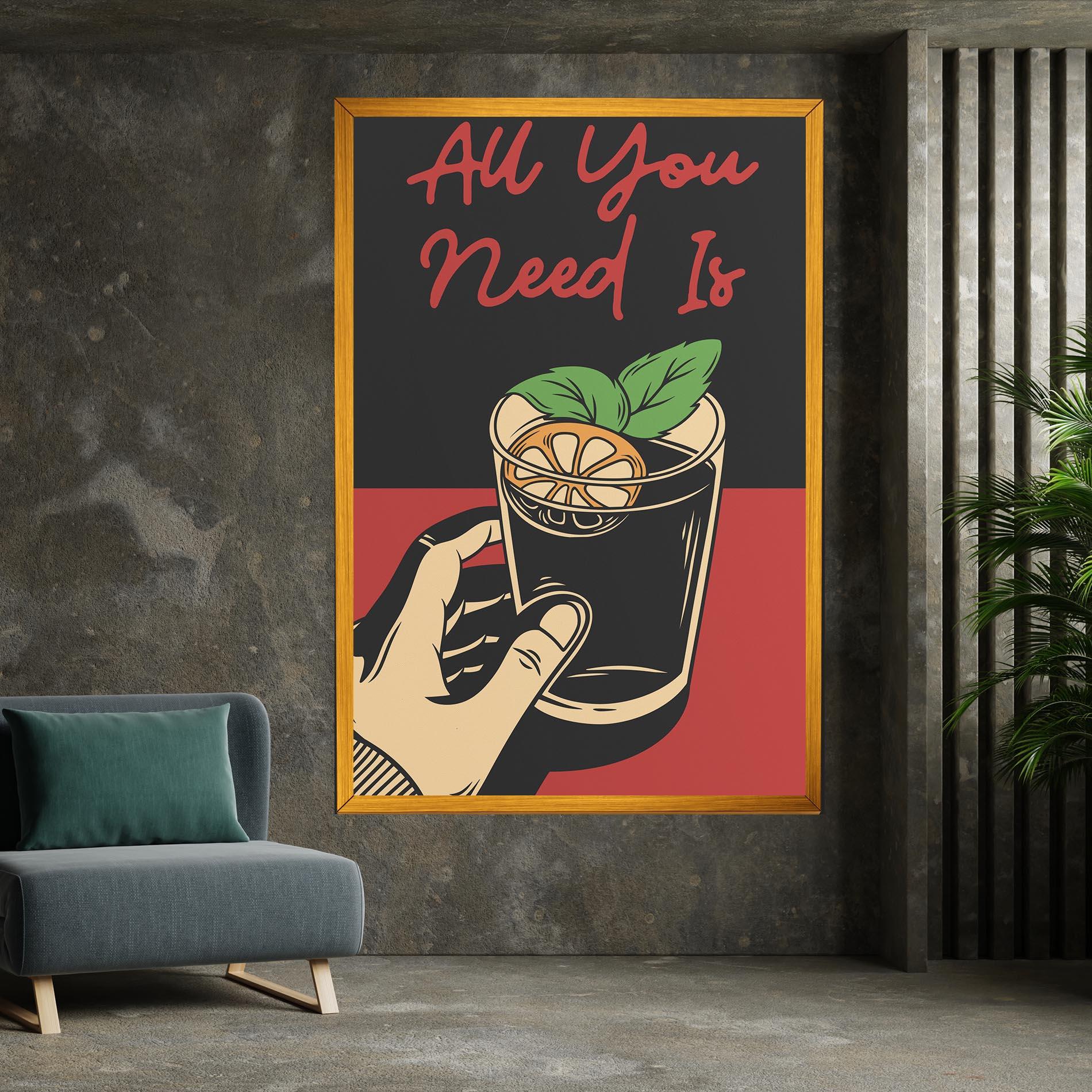 Vászonkép All U Need mockup 7