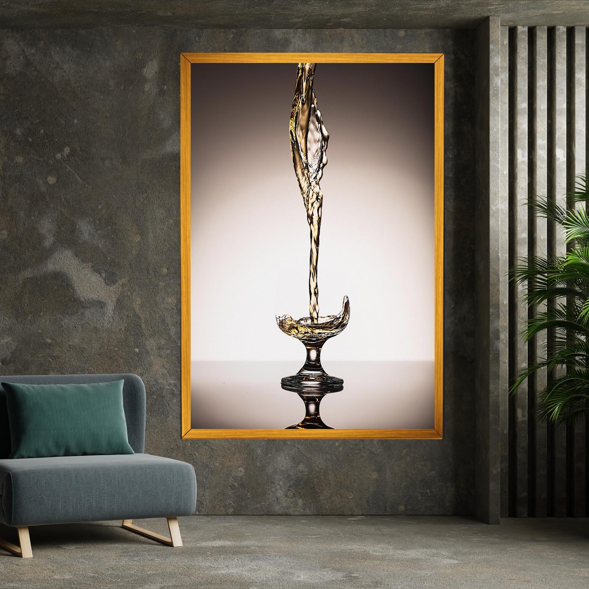 Vászonkép White Wine Splash mockup 7