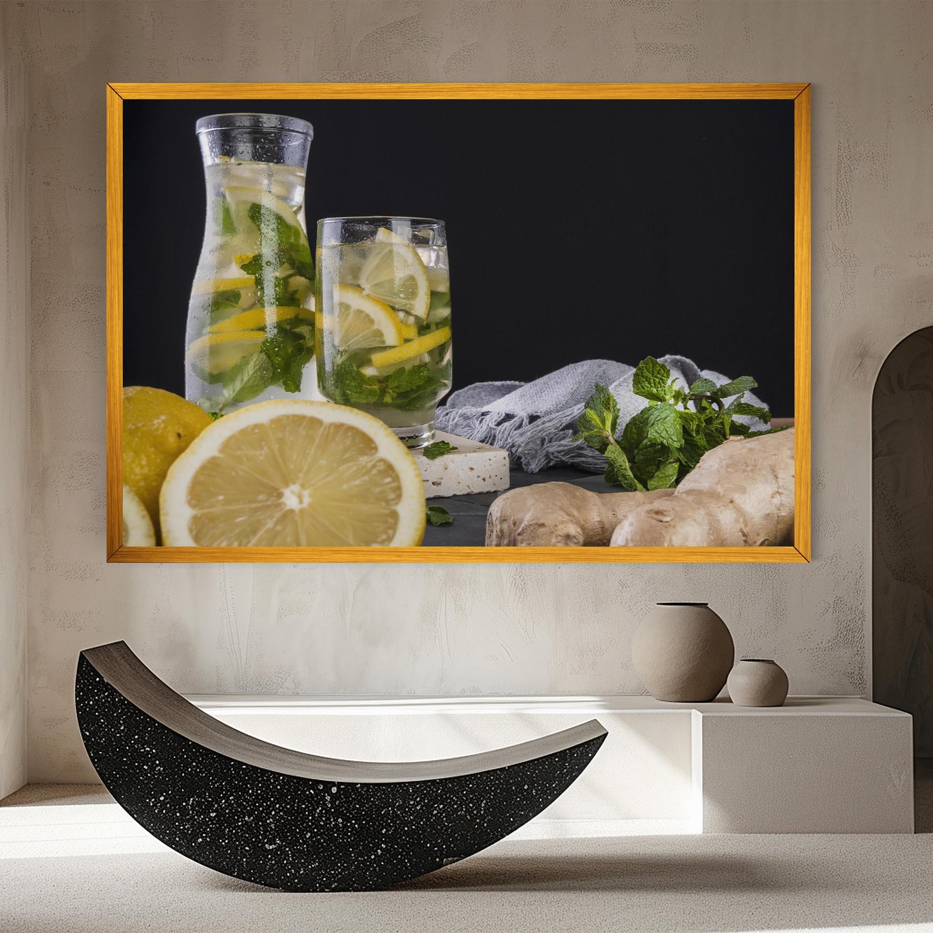 Vászonkép Ginger Lemonade mockup 8