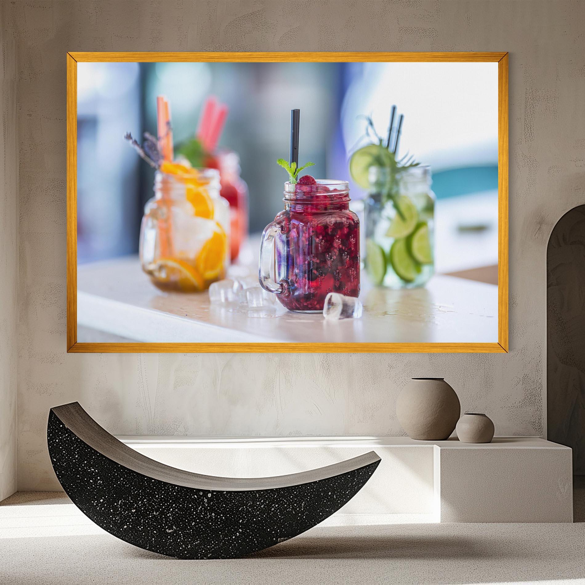 Vászonkép Orange Lime Lemonades mockup 8