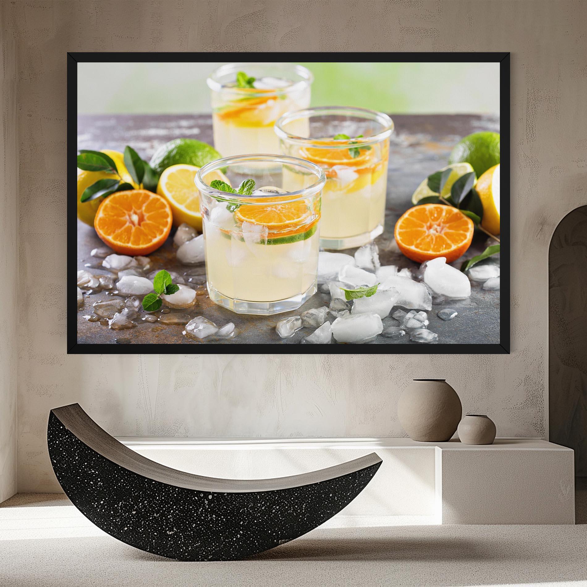 Vászonkép Citrus Fruit Lemonade mockup 8
