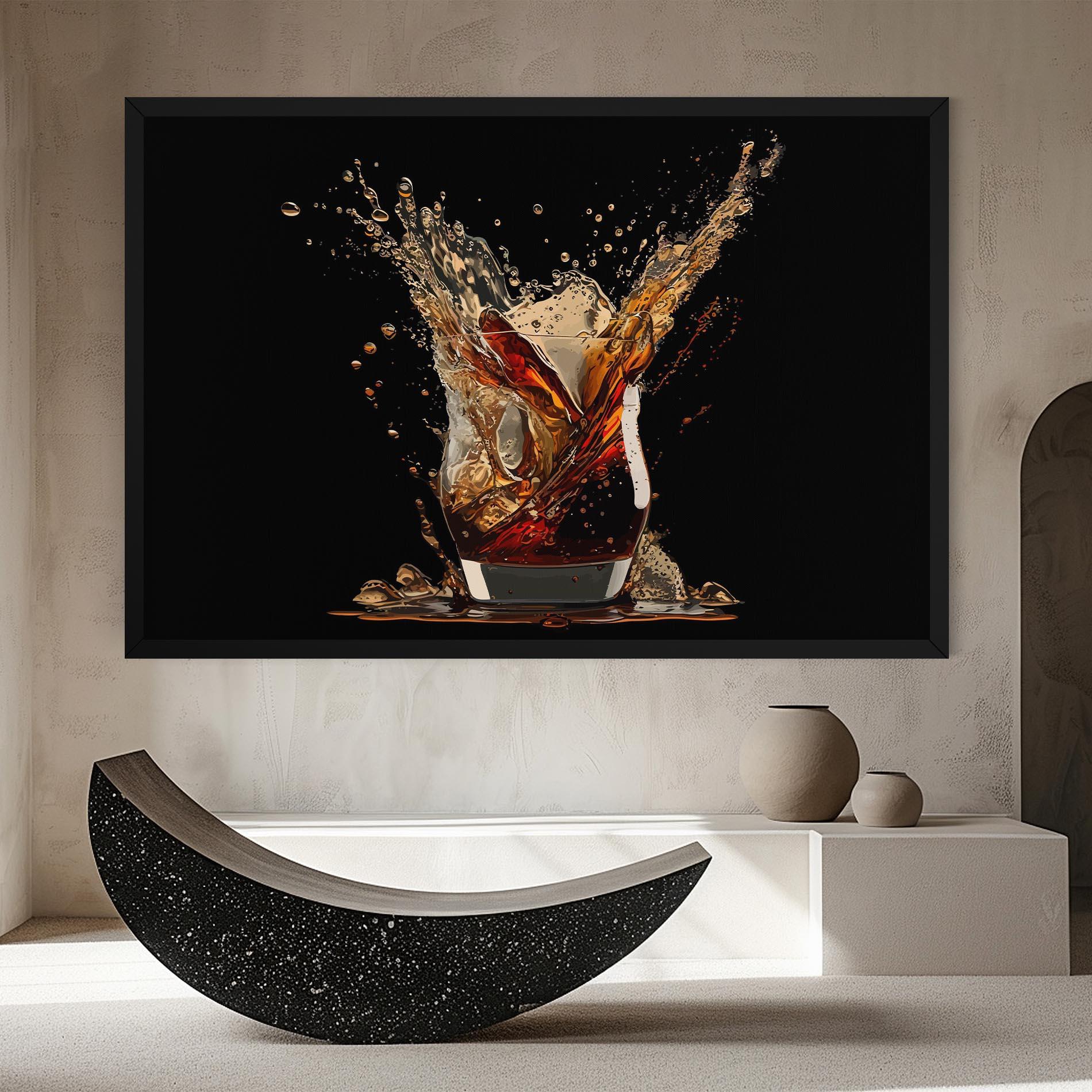 Vászonkép Cola Splash mockup 8