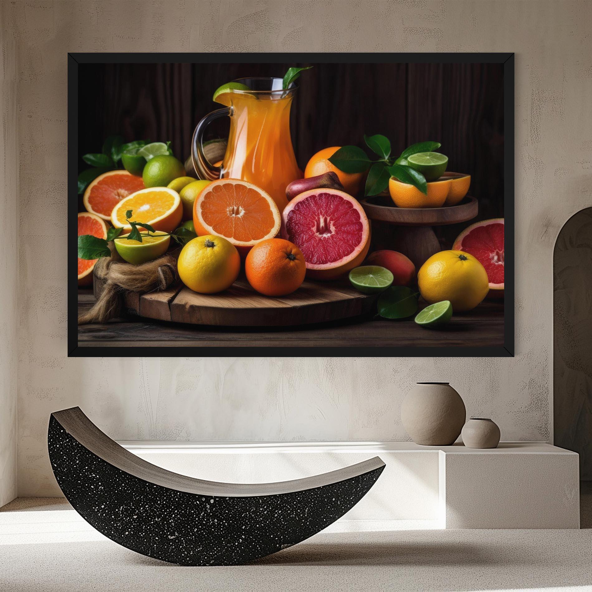 Vászonkép Glass Of Orange Juice mockup 8