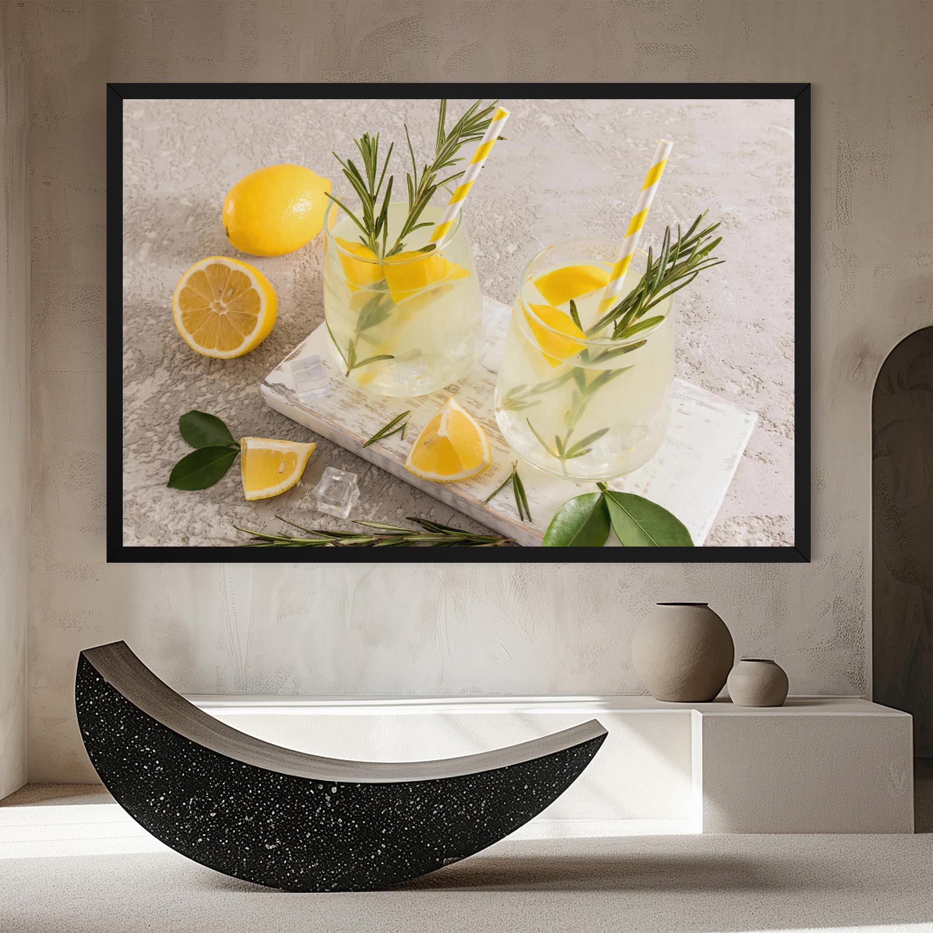 Vászonkép Homemade Rosemary Drink mockup 8