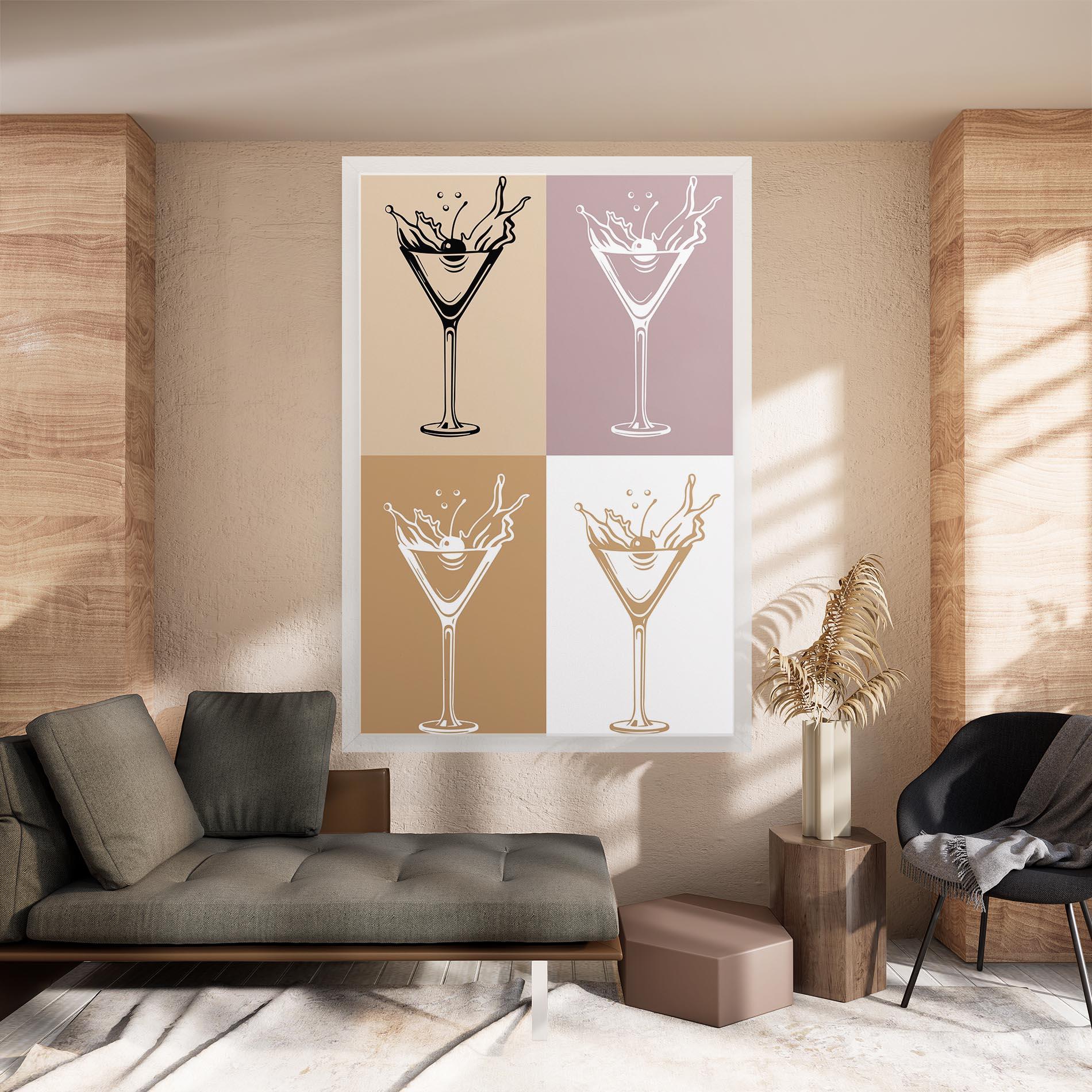 Vászonkép Drinks Mix mockup 8