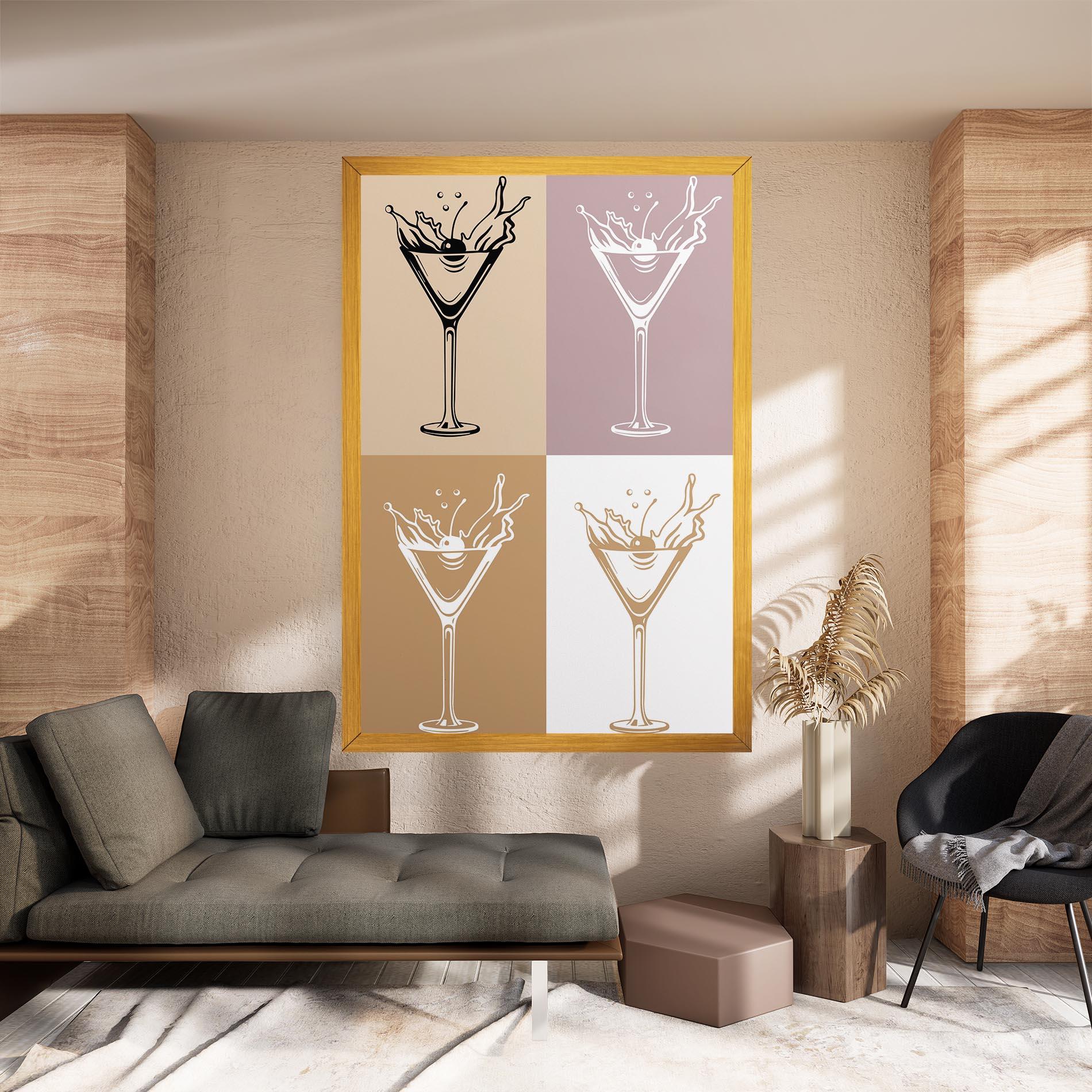 Vászonkép Drinks Mix mockup 8